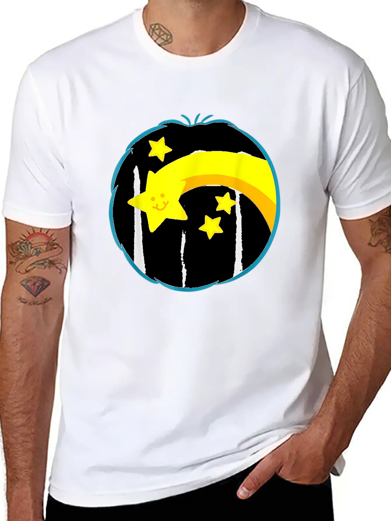 Wish-heart-Care-For-Bear-Wish-Costume Halloween Gi Basic Graphic T-Shirt – Daily Comfort In Soft Cotton