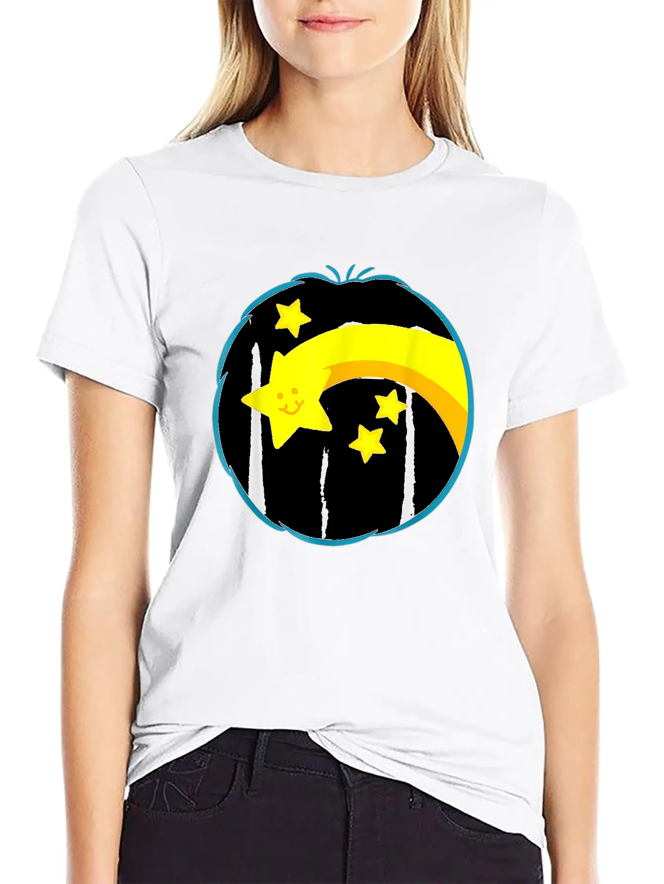 Wish-heart-Care-For-Bear-Wish-Costume Halloween Gi Basic Graphic T-Shirt – Daily Comfort In Soft Cotton