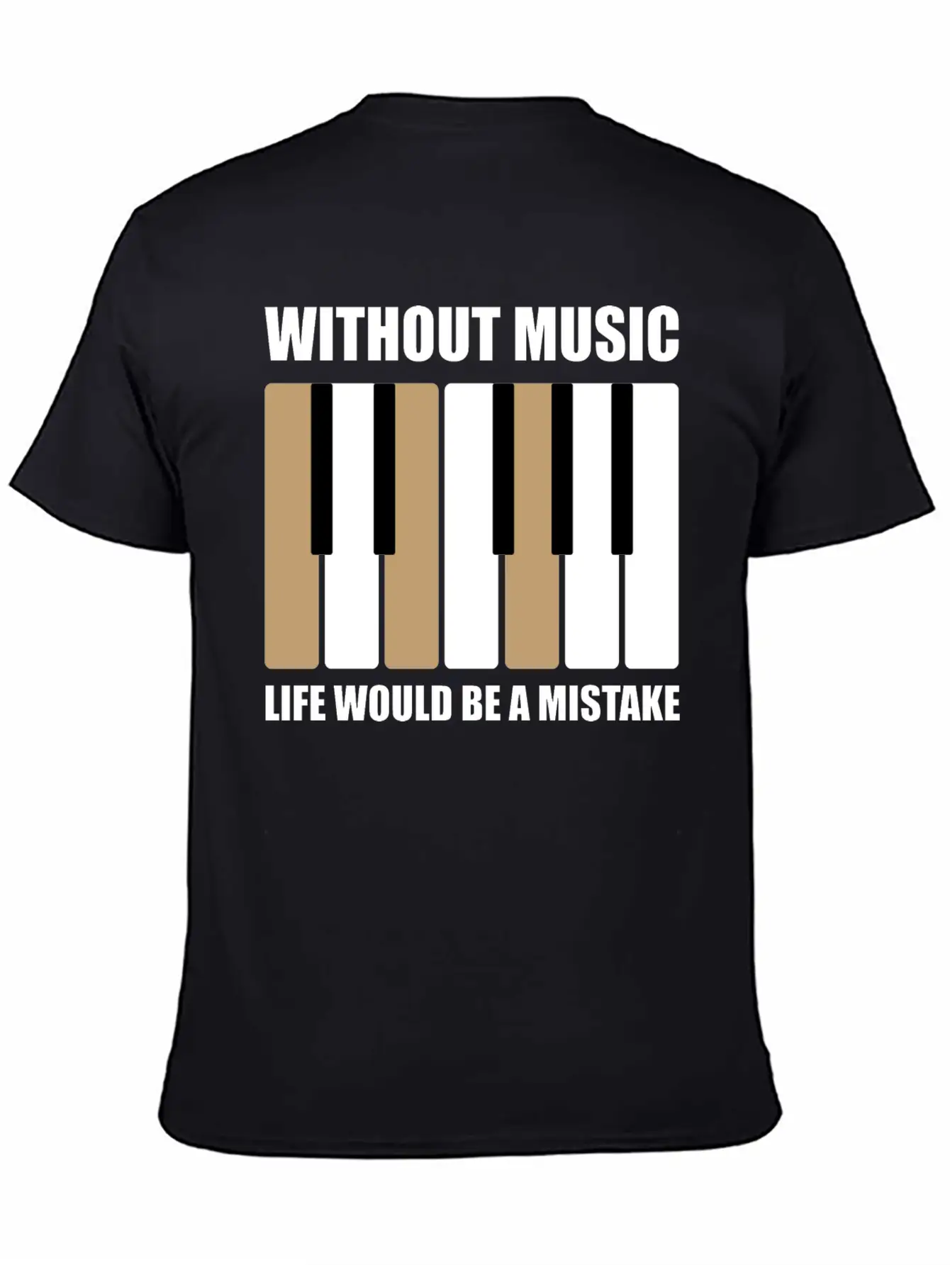 Without Music Relaxed Everyday Tee – Lightweight And Durable Cotton