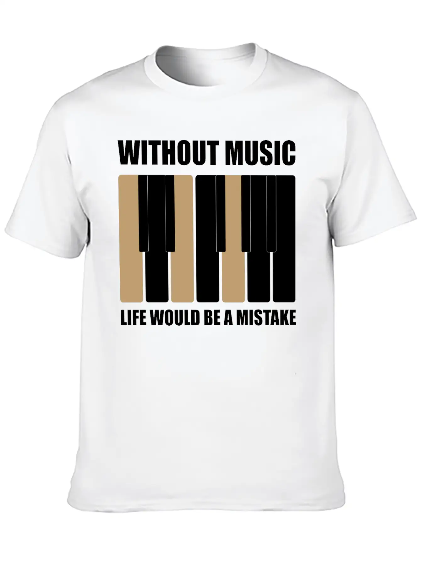 Without Music Relaxed Everyday Tee – Lightweight And Durable Cotton