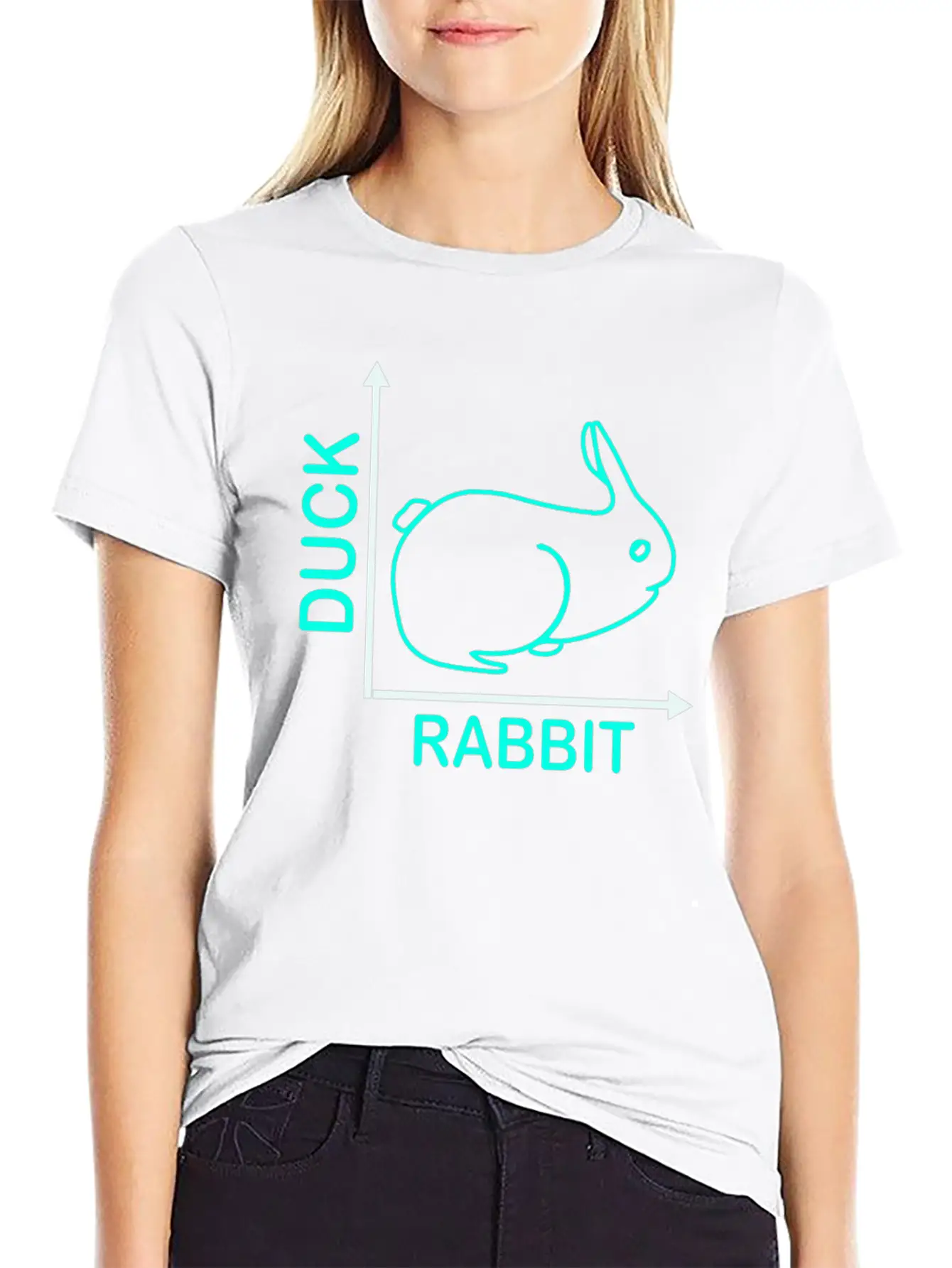 Wittgensteins Rabbit Duck Illusion Modern Fit Casual T-Shirt – Clean And Versatile Design