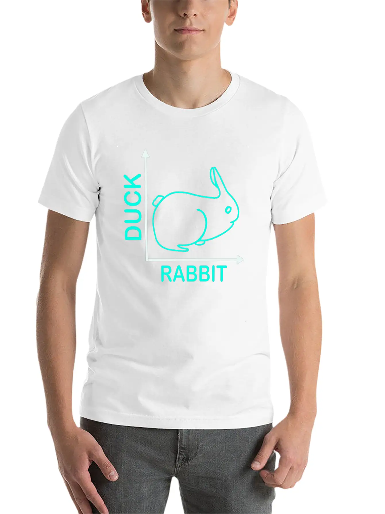 Wittgensteins Rabbit Duck Illusion Modern Fit Casual T-Shirt – Clean And Versatile Design