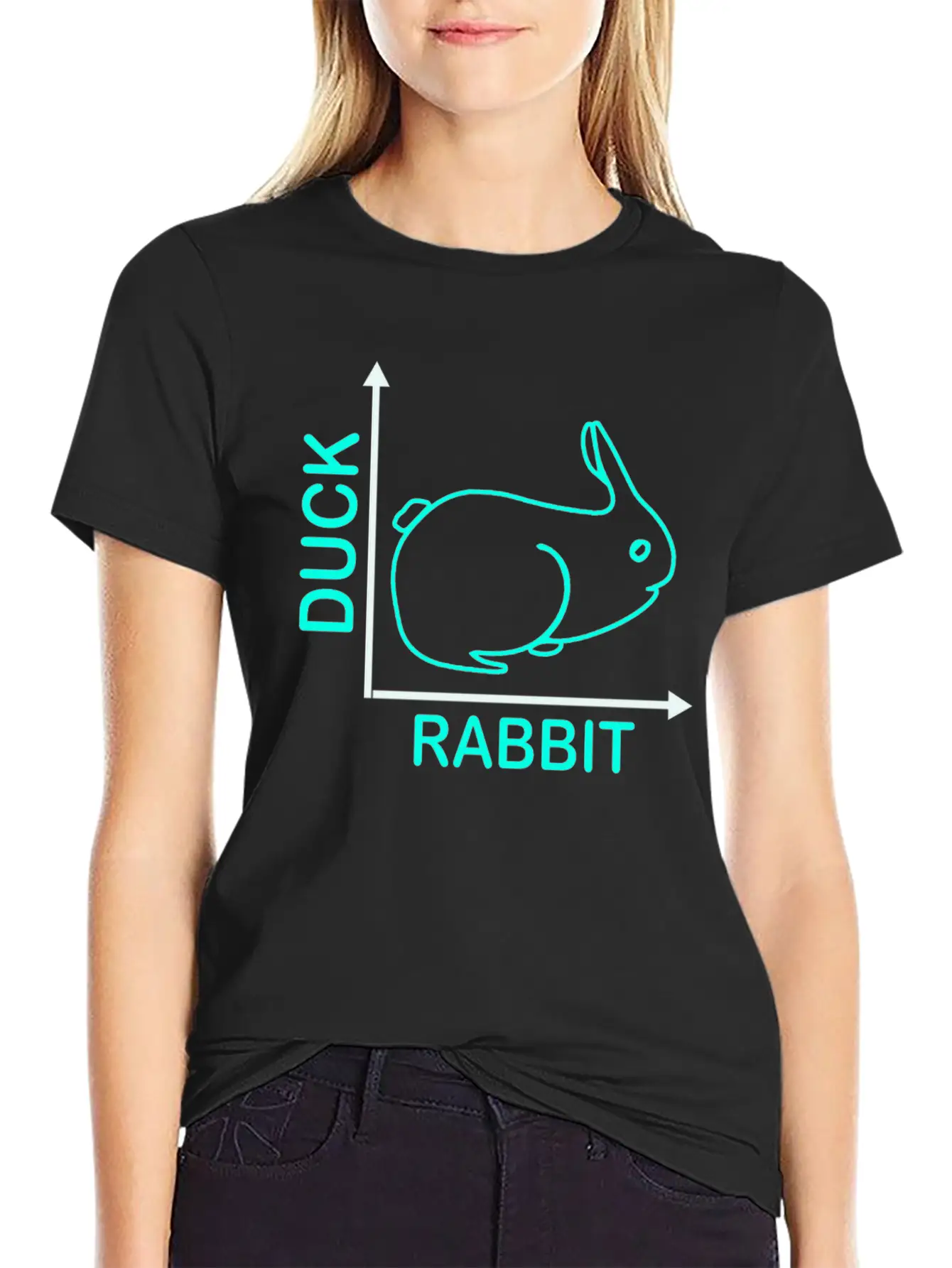 Wittgensteins Rabbit Duck Illusion Modern Fit Casual T-Shirt – Clean And Versatile Design