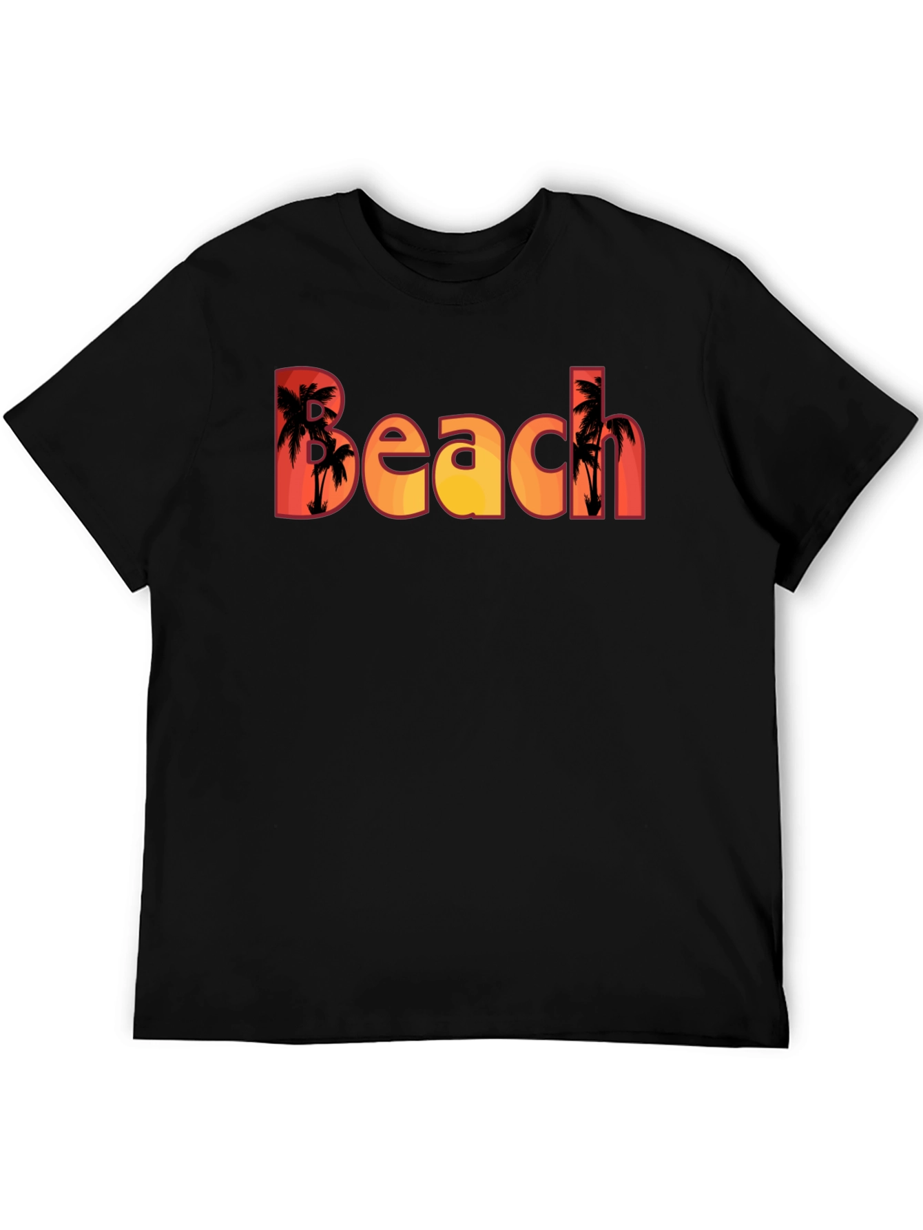 Beach Sunset Palm Tree T-Shirt