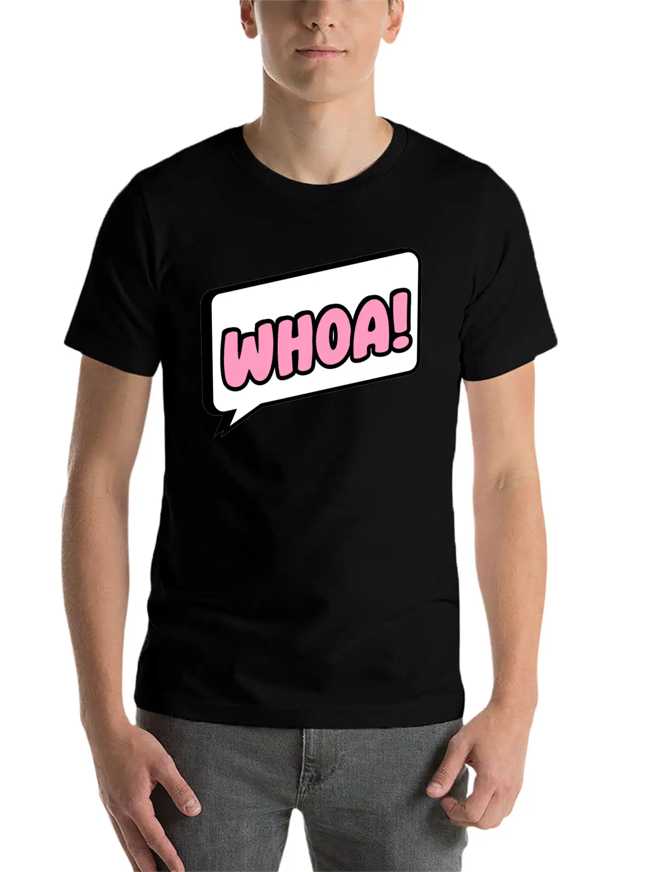 Woah Surprise Essential Cotton Tee For Daily Outfits – Unisex Style
