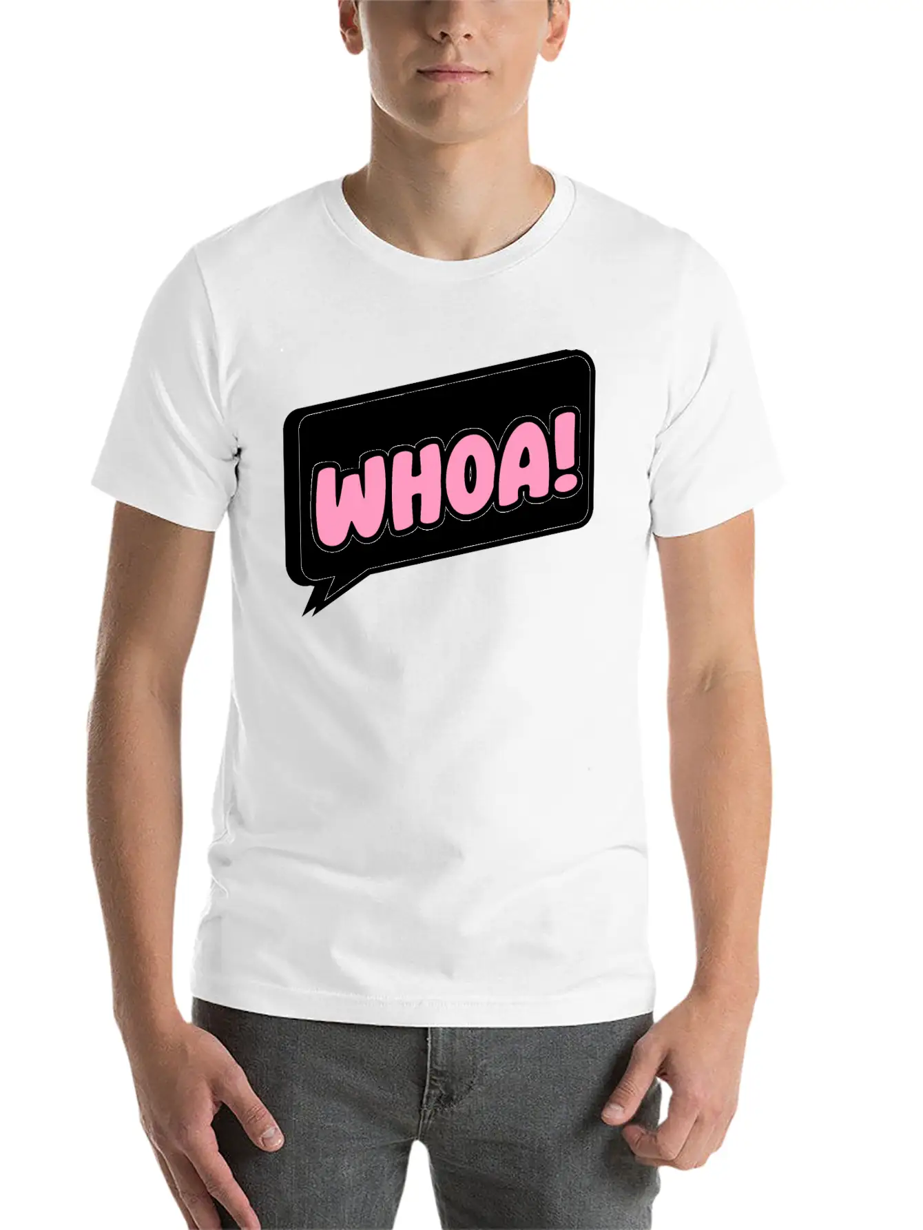 Woah Surprise Essential Cotton Tee For Daily Outfits – Unisex Style