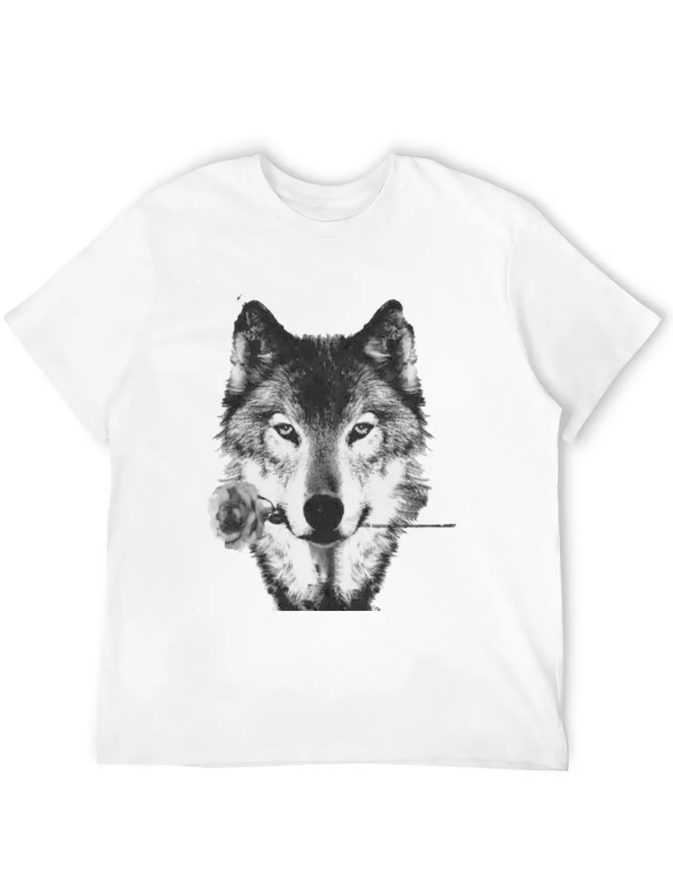 Wolf And Rose Black Unisex Casual T-Shirt – Clean Design For Daily Comfort