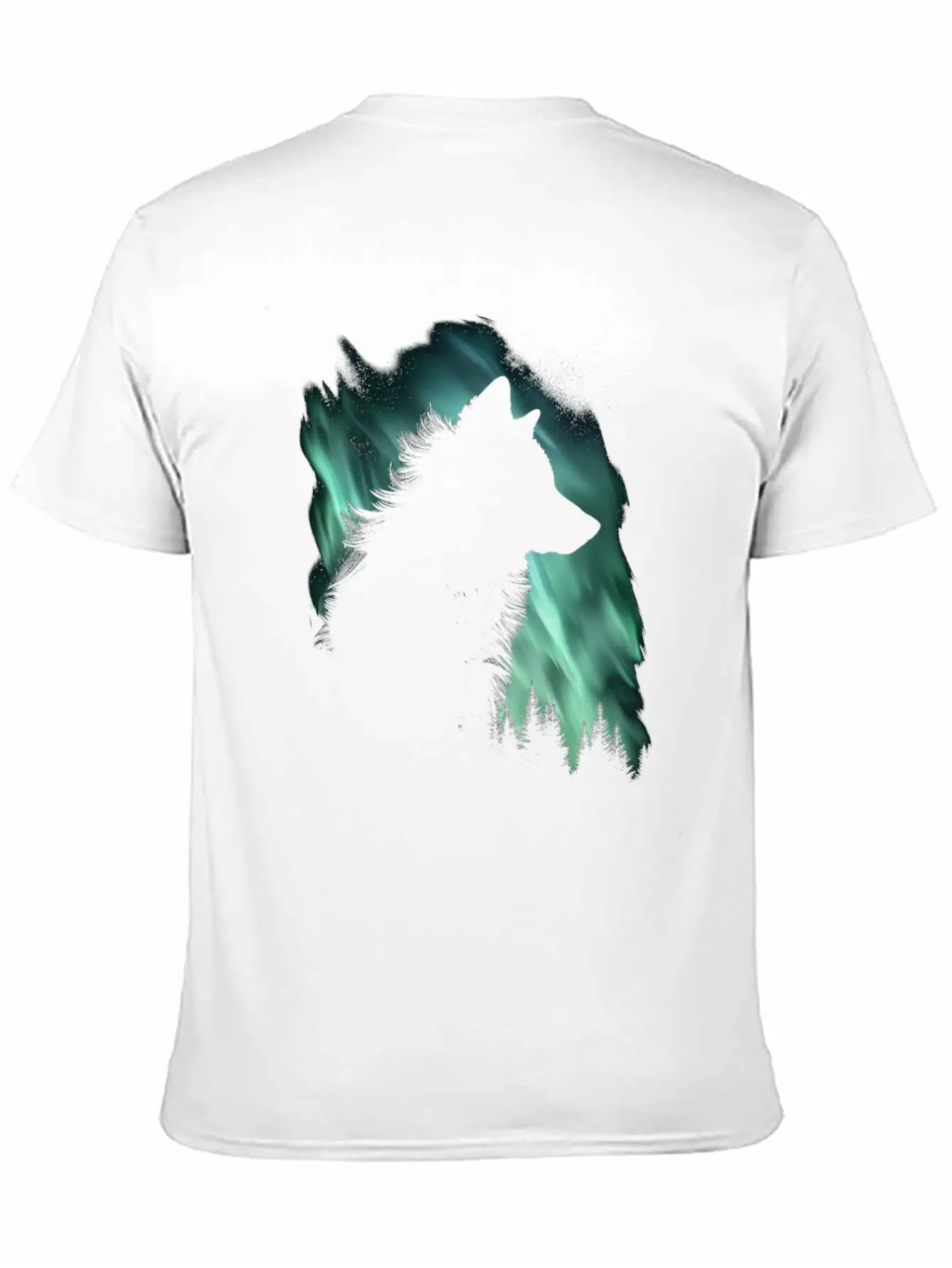 Wolf Aurora Arctic Wolf Lover Gift Classic Fit Graphic Tee For Daily Comfort – Unisex Cotton Shirt