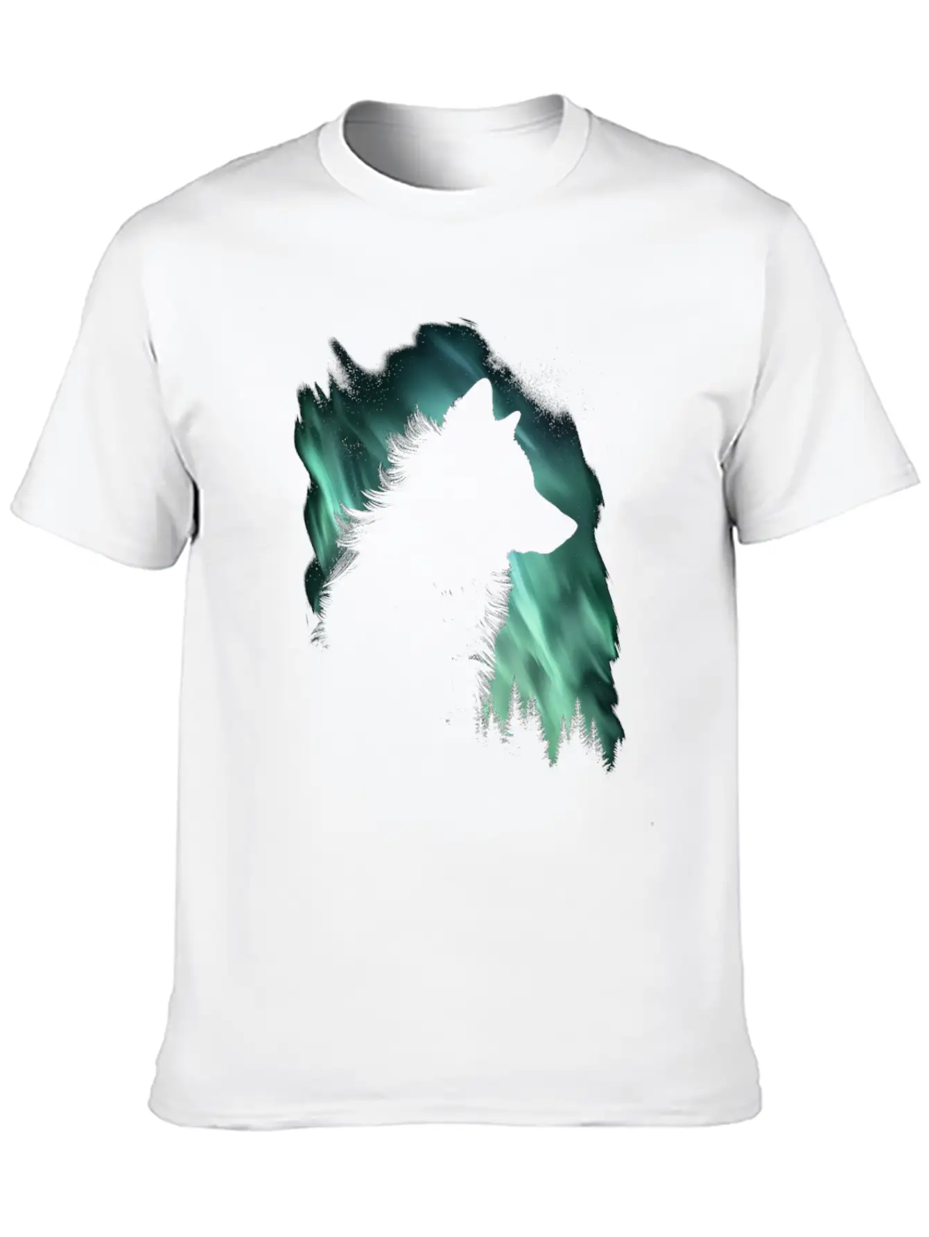 Wolf Aurora Arctic Wolf Lover Gift Classic Fit Graphic Tee For Daily Comfort – Unisex Cotton Shirt