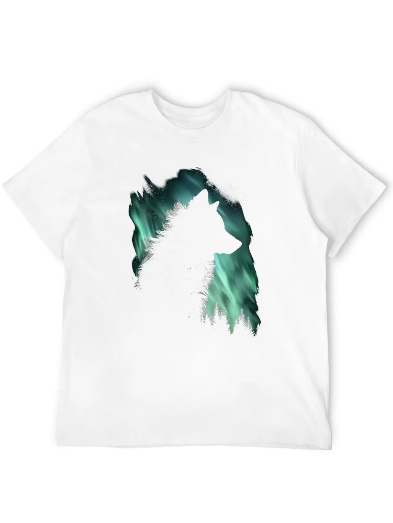 Wolf Aurora Arctic Wolf Lover Gift Classic Fit Graphic Tee For Daily Comfort – Unisex Cotton Shirt