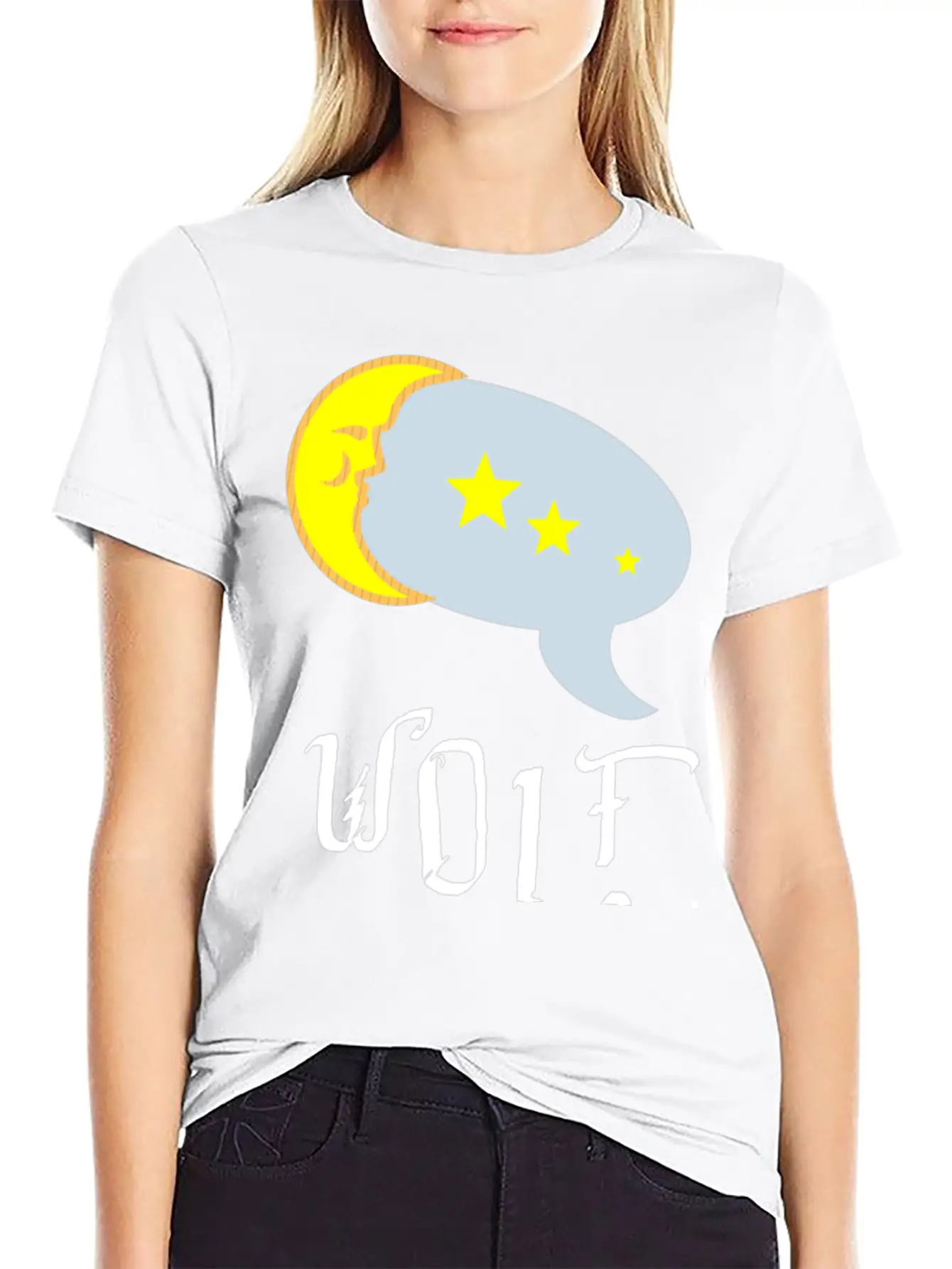 Wolf Calls Moon Funny Relaxed Everyday Tee – Lightweight And Durable Cotton