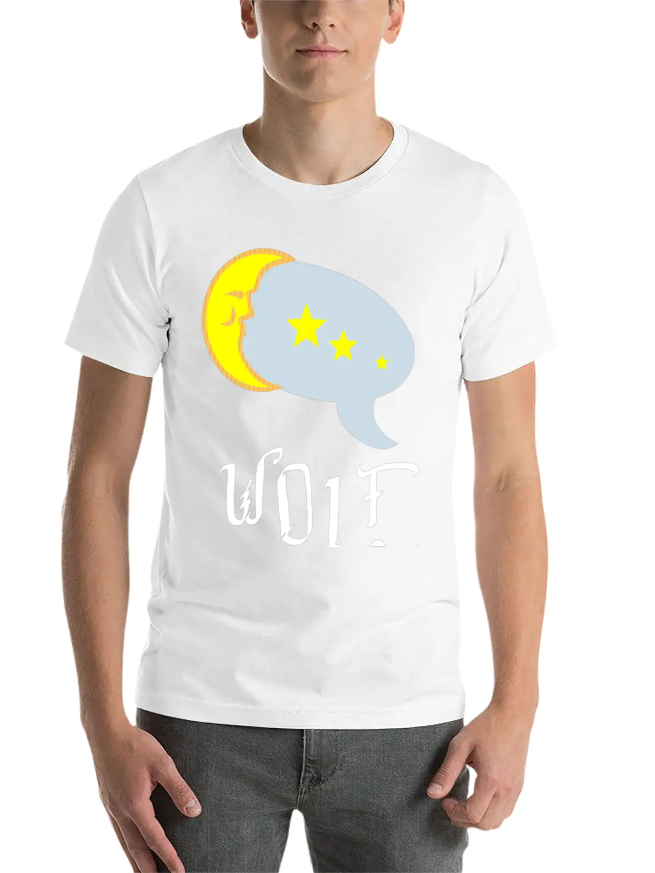 Wolf Calls Moon Funny Relaxed Everyday Tee – Lightweight And Durable Cotton