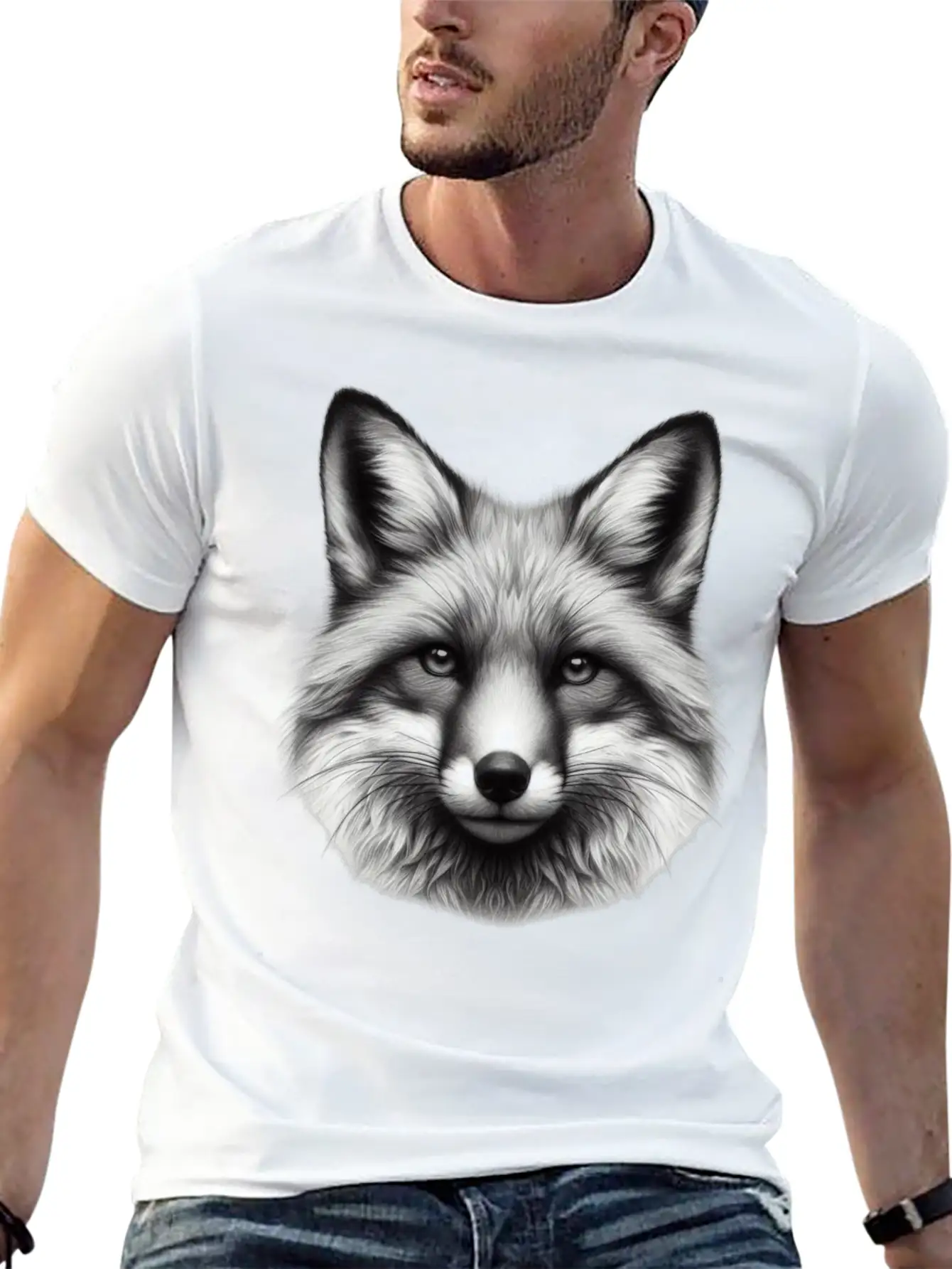 Wolf Classic Fit Graphic Tee For Daily Comfort – Unisex Cotton Shirt