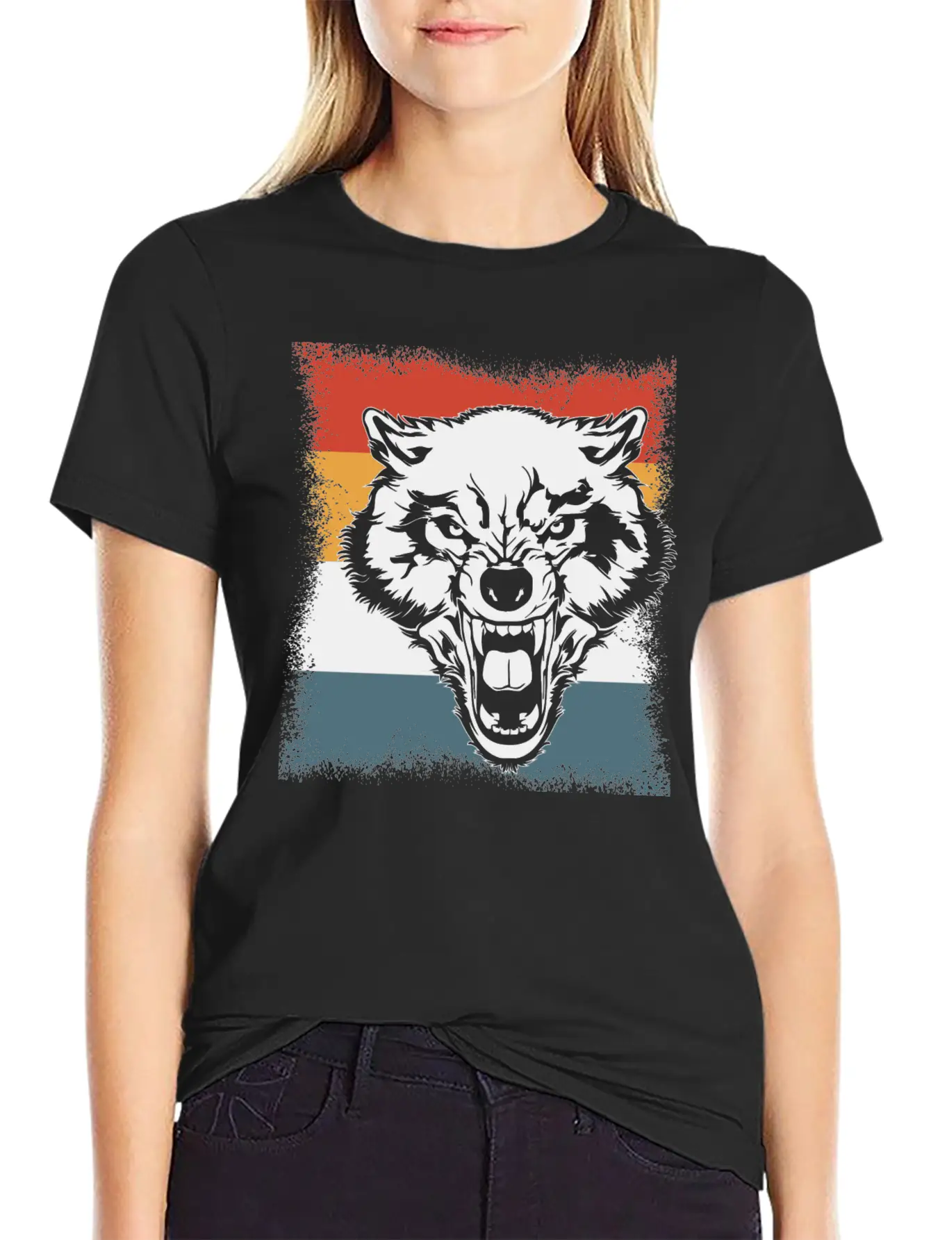 Wolf Cry Howl Gift Animal Forest Basic Graphic T-Shirt – Daily Comfort In Soft Cotton