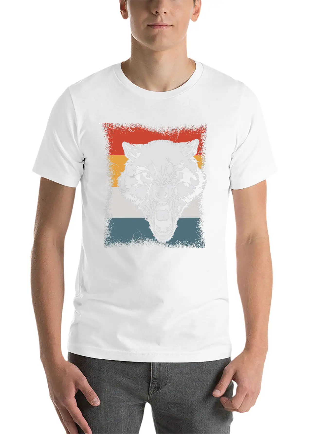 Wolf Cry Howl Gift Animal Forest Basic Graphic T-Shirt – Daily Comfort In Soft Cotton