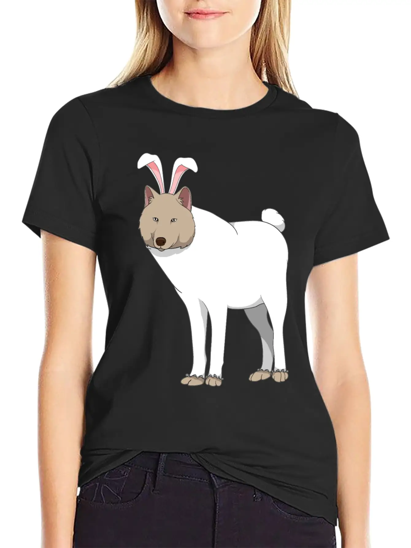 Wolf Easter Bunny Costume Easter Gift Comfortable Minimalist Graphic Tee – Summer Style Essential