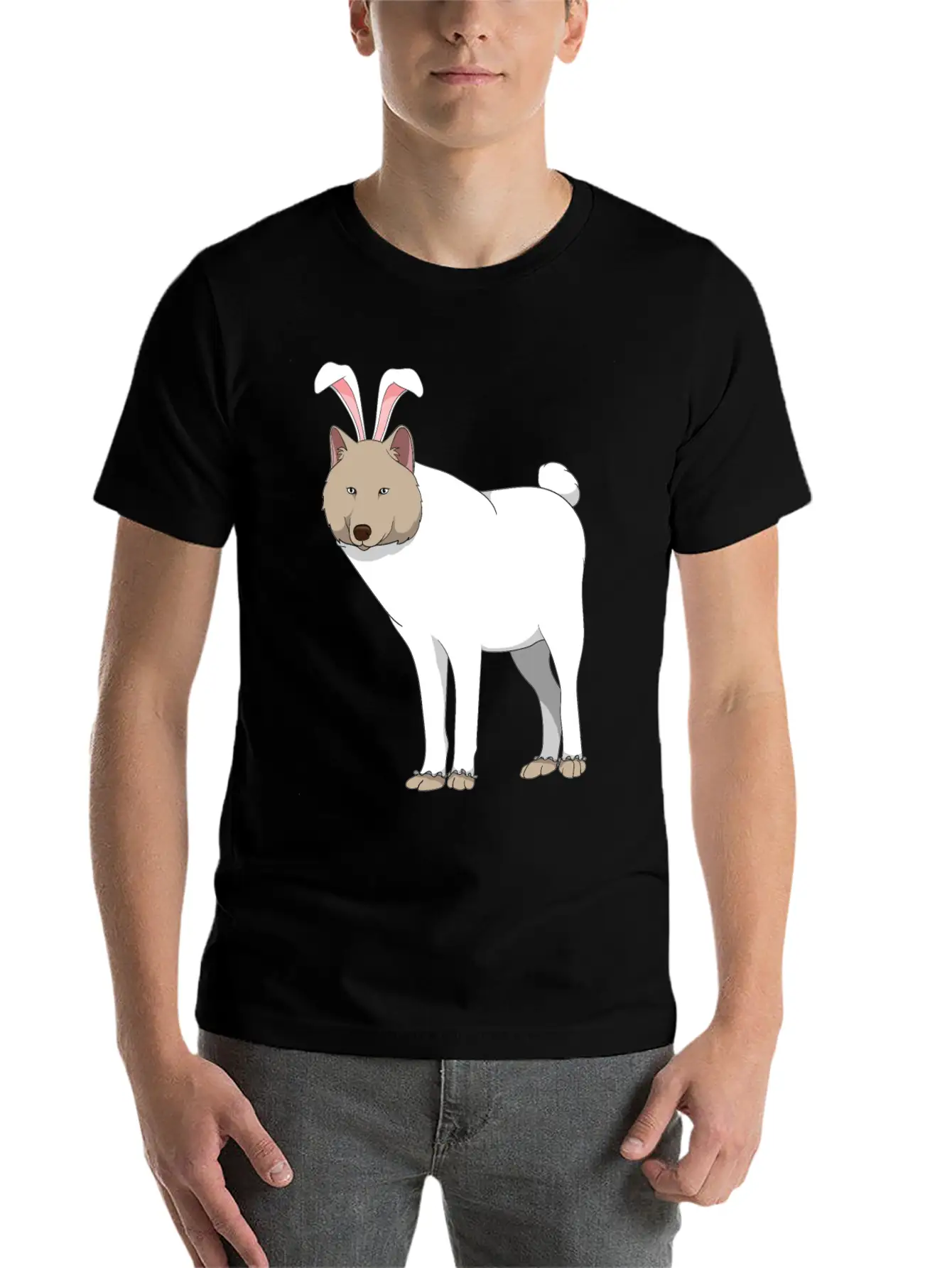 Wolf Easter Bunny Costume Easter Gift Comfortable Minimalist Graphic Tee – Summer Style Essential