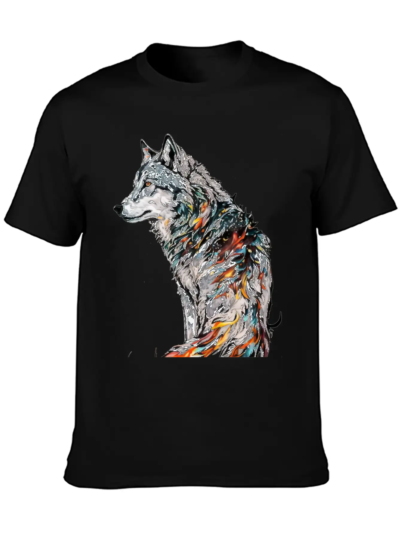 Wolf Give Birth Lightweight Cotton T-Shirt – Daily Comfort Graphic Shirt