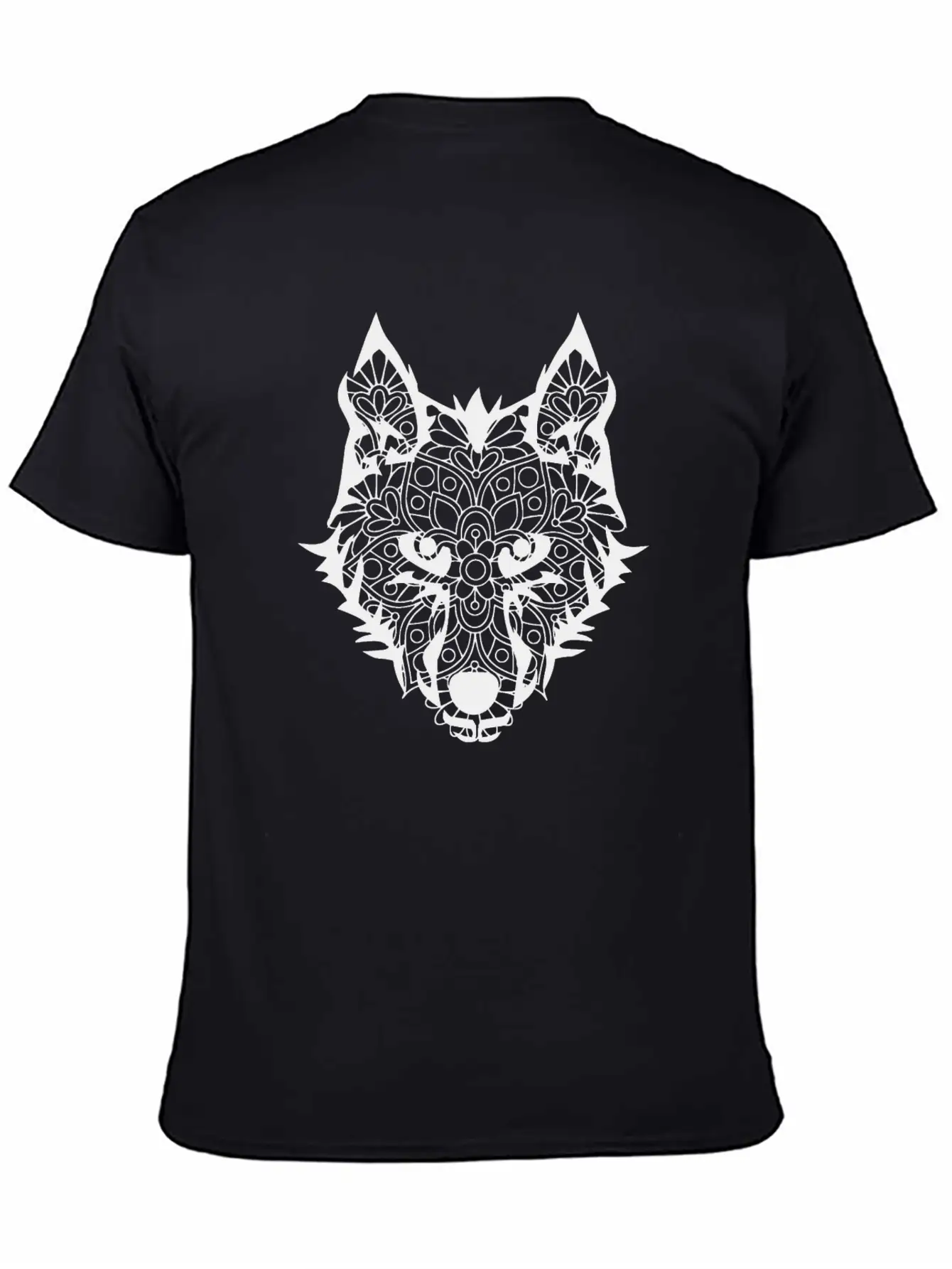 Wolf Head Mandala Wolves Howling Wild Animal Gift Unisex Casual T-Shirt – Clean Design For Daily Comfort