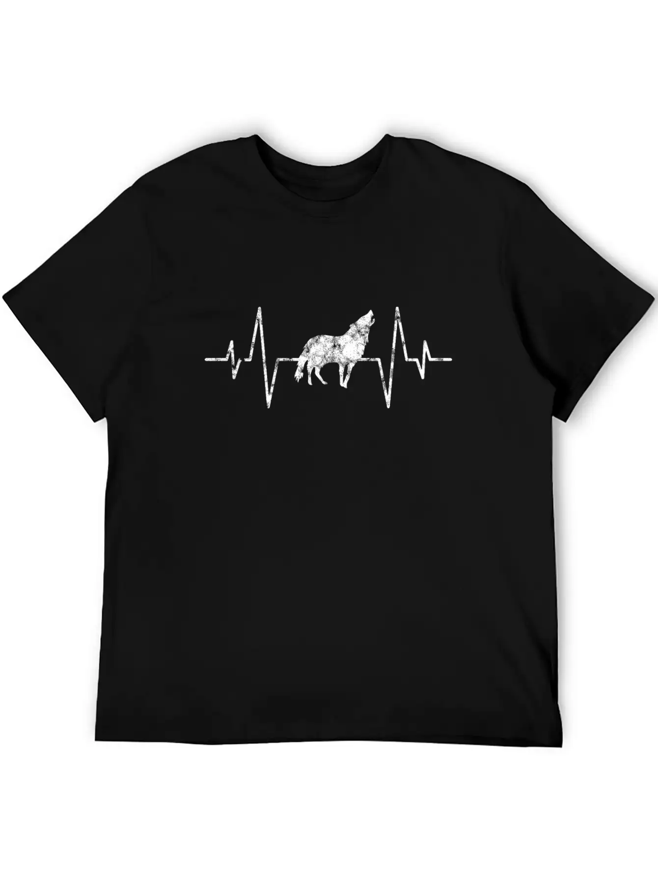 Wolf Heartbeat Basic Graphic T-Shirt – Daily Comfort In Soft Cotton