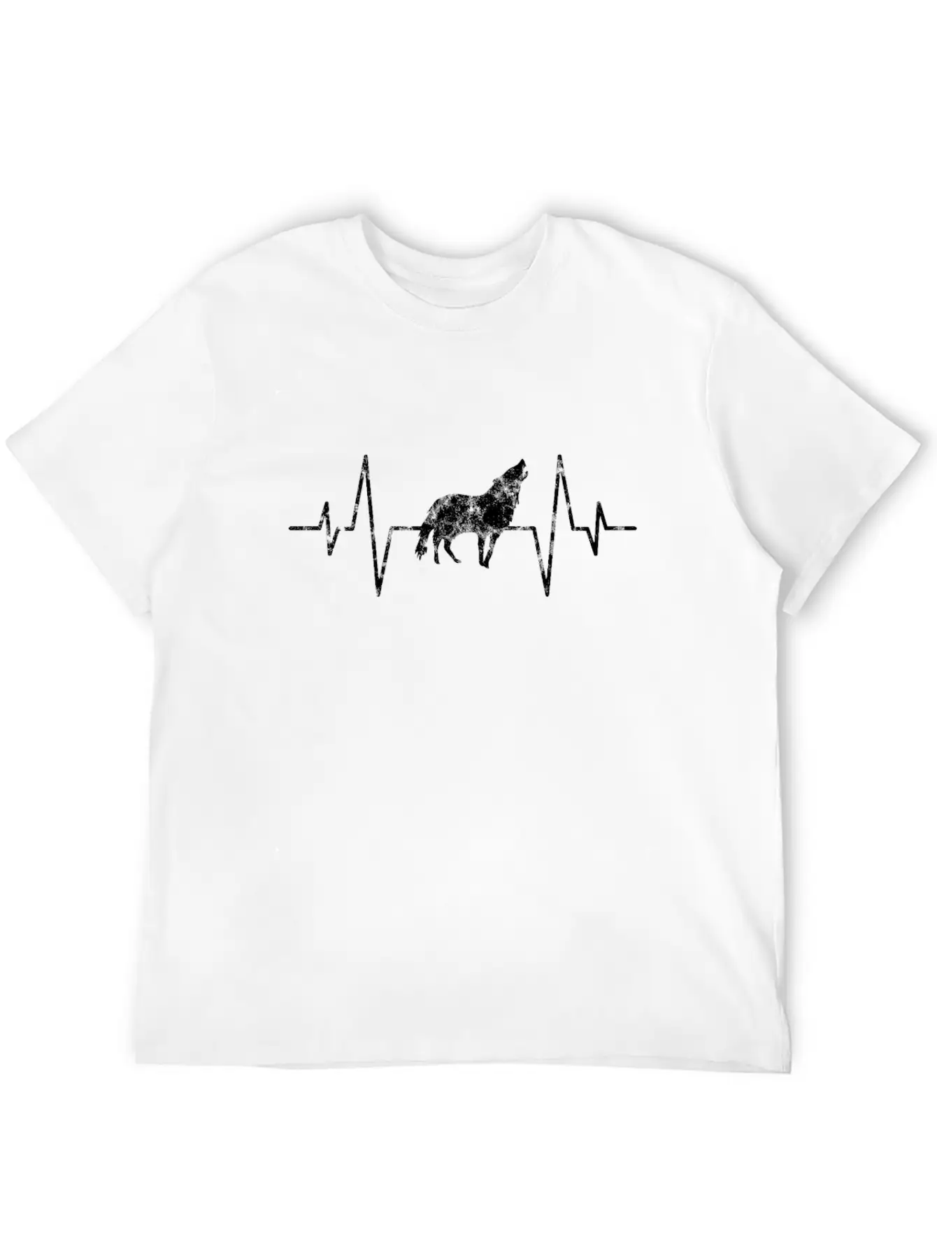 Wolf Heartbeat Basic Graphic T-Shirt – Daily Comfort In Soft Cotton