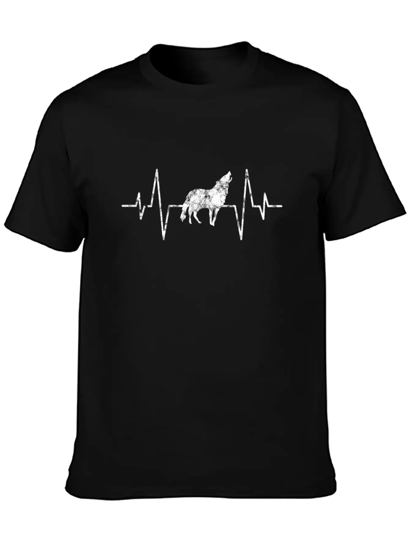 Wolf Heartbeat Basic Graphic T-Shirt – Daily Comfort In Soft Cotton