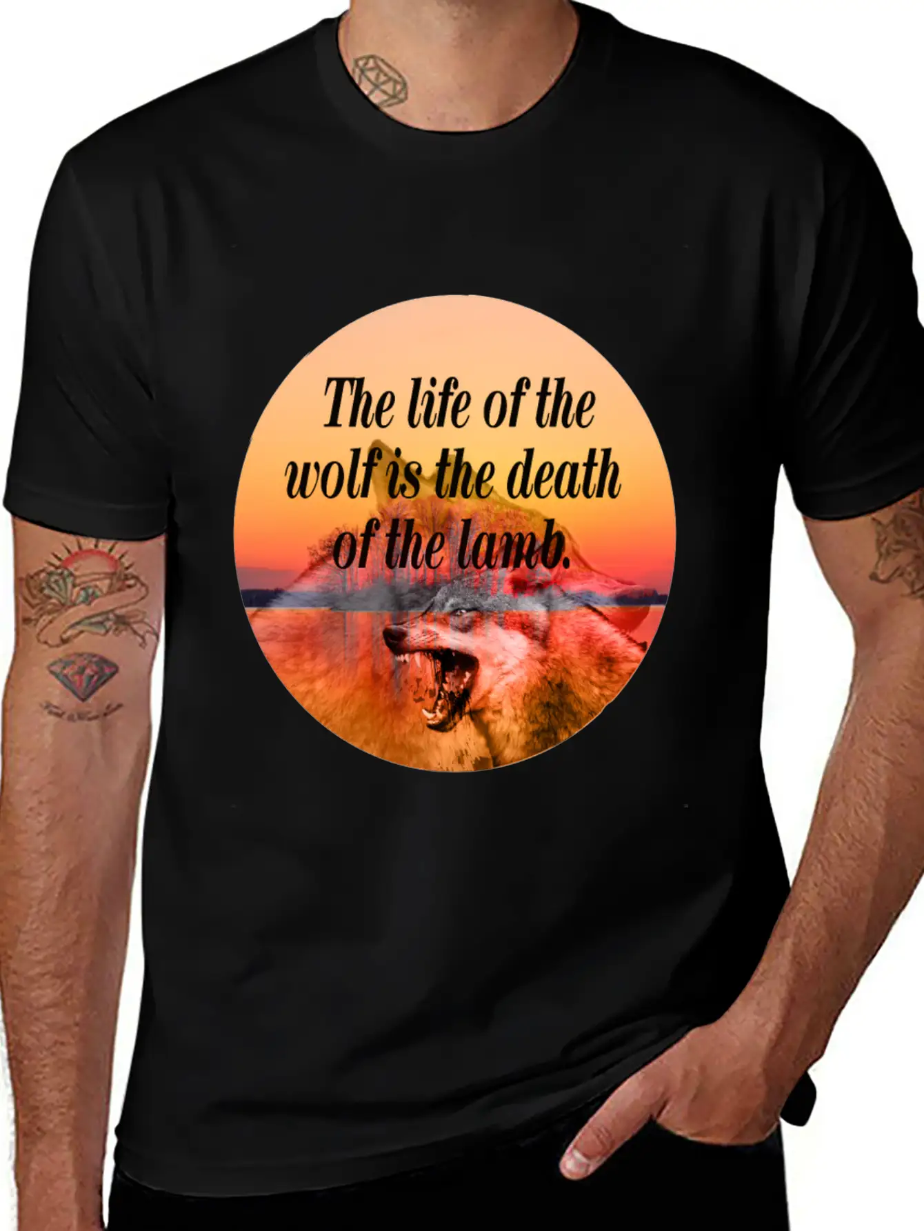 Wolf Life Basic Graphic T-Shirt – Daily Comfort In Soft Cotton