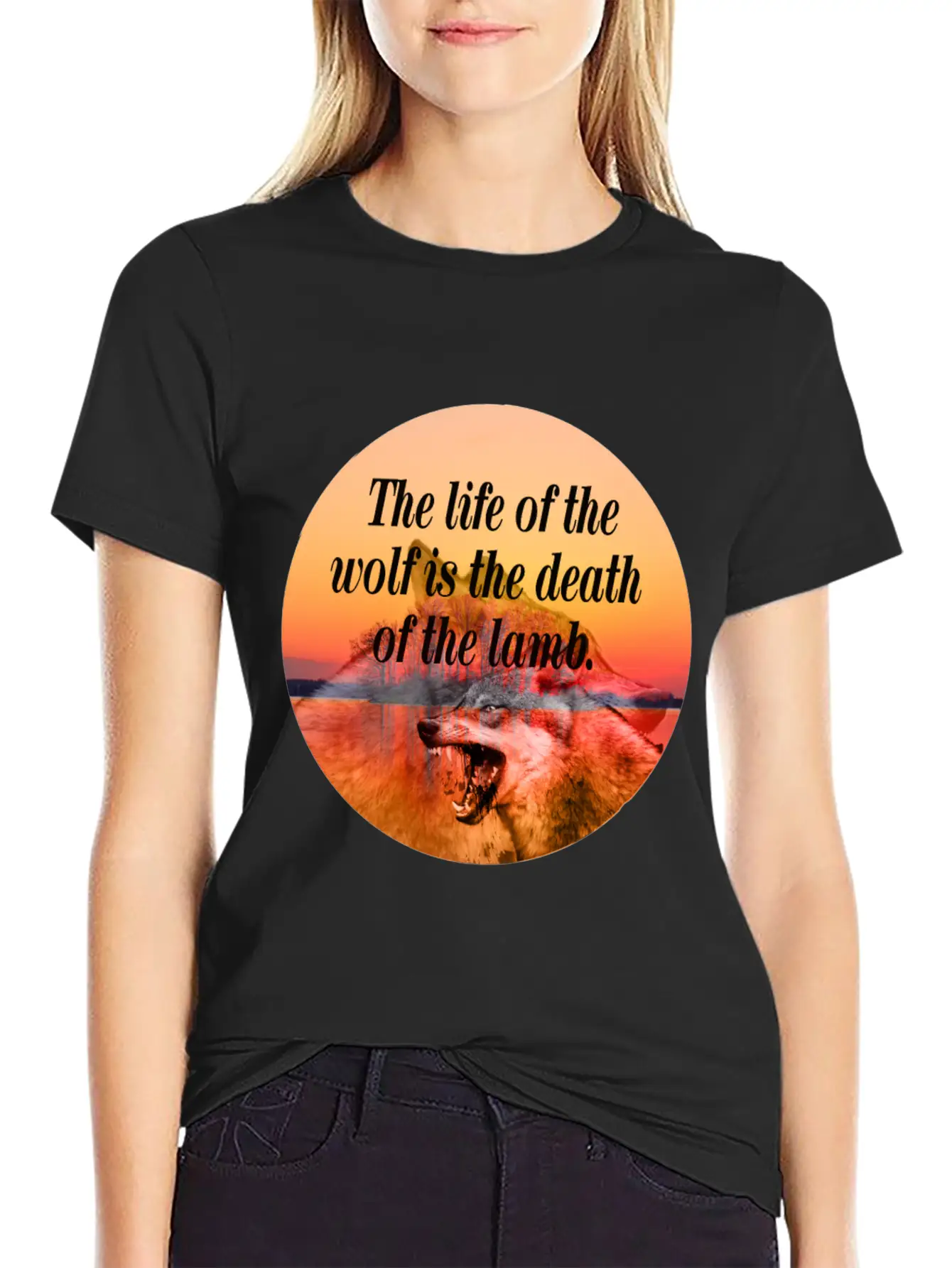 Wolf Life Basic Graphic T-Shirt – Daily Comfort In Soft Cotton