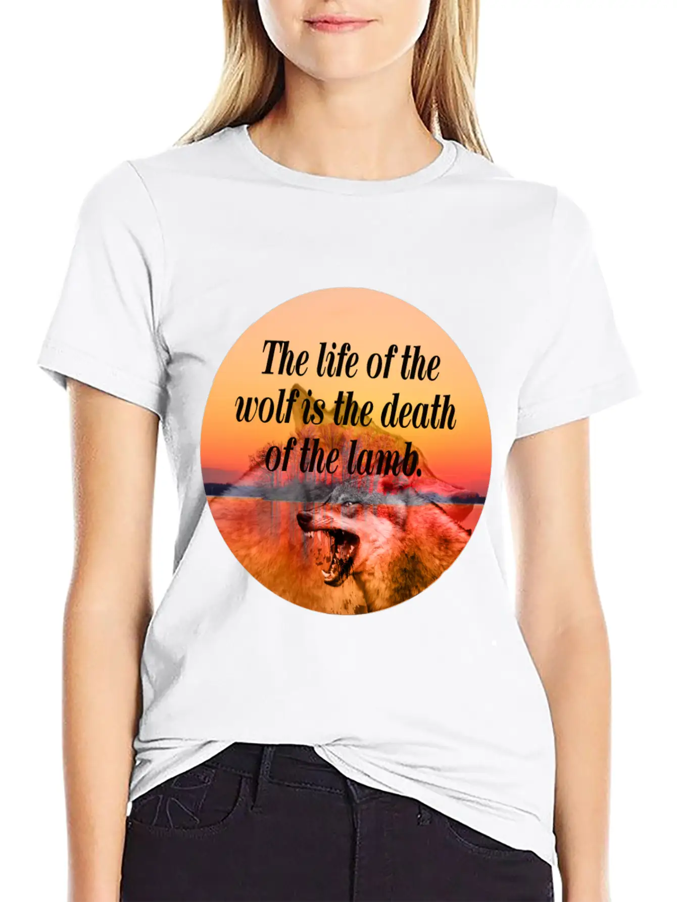 Wolf Life Basic Graphic T-Shirt – Daily Comfort In Soft Cotton