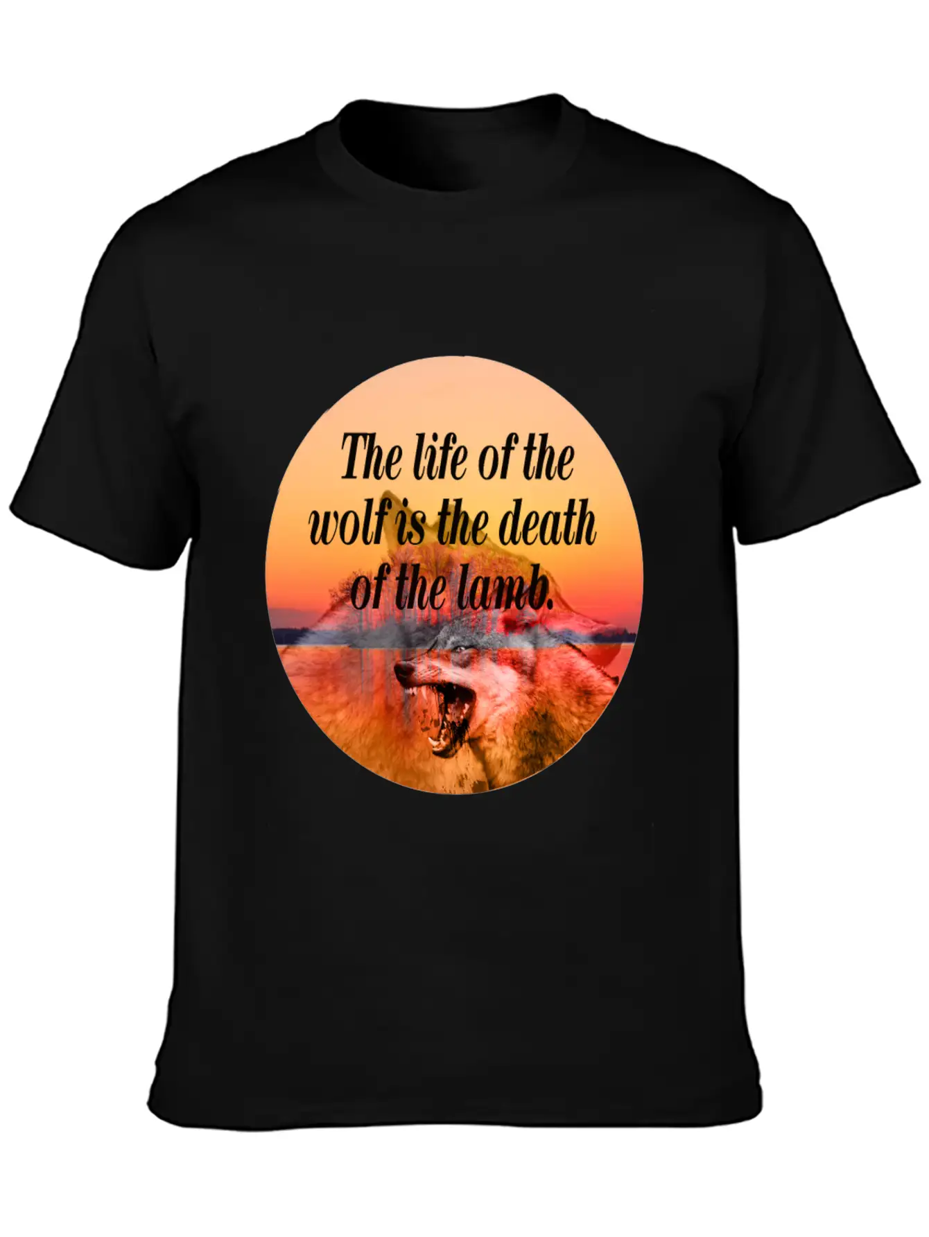 Wolf Life Basic Graphic T-Shirt – Daily Comfort In Soft Cotton