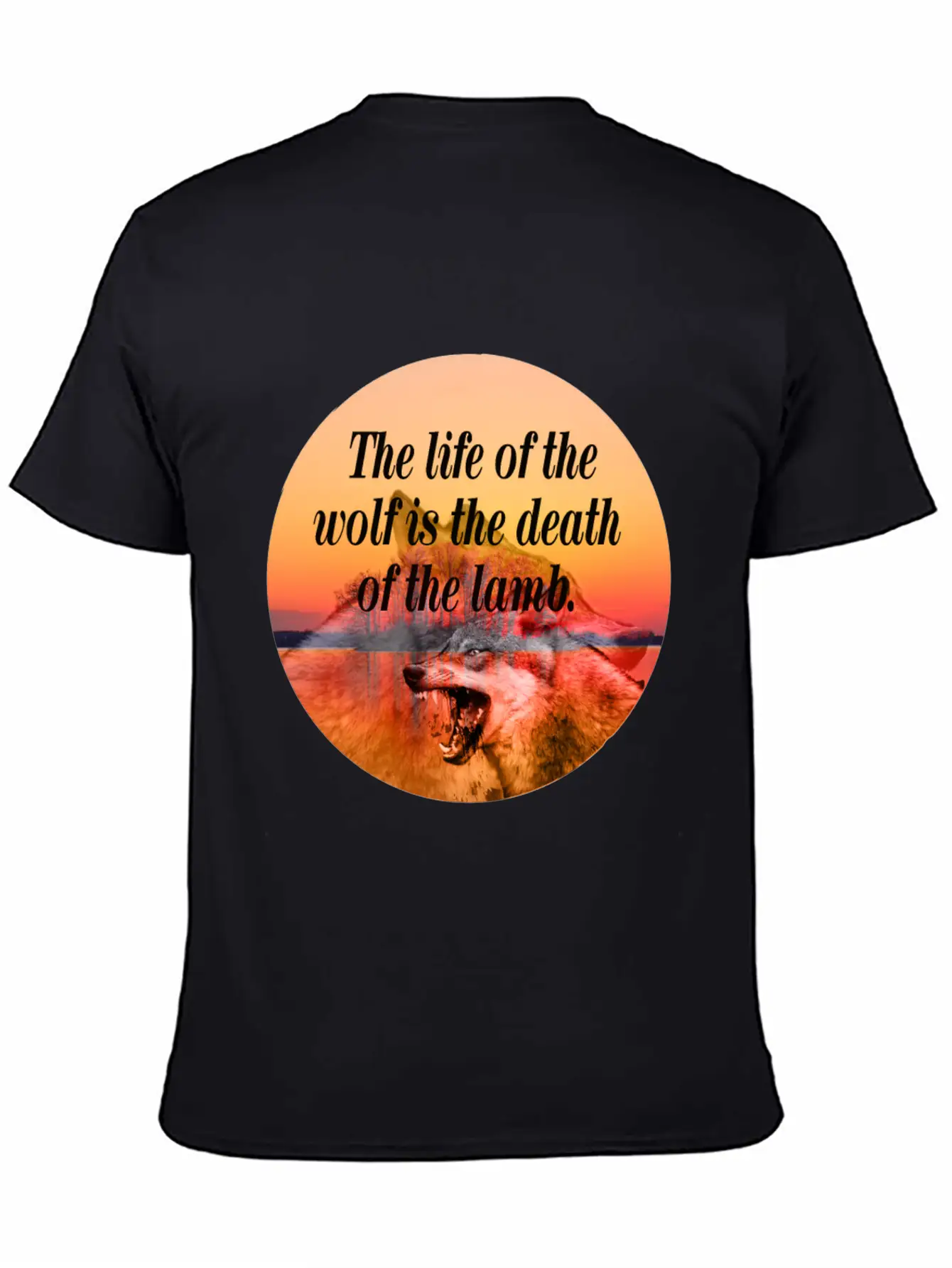 Wolf Life Basic Graphic T-Shirt – Daily Comfort In Soft Cotton