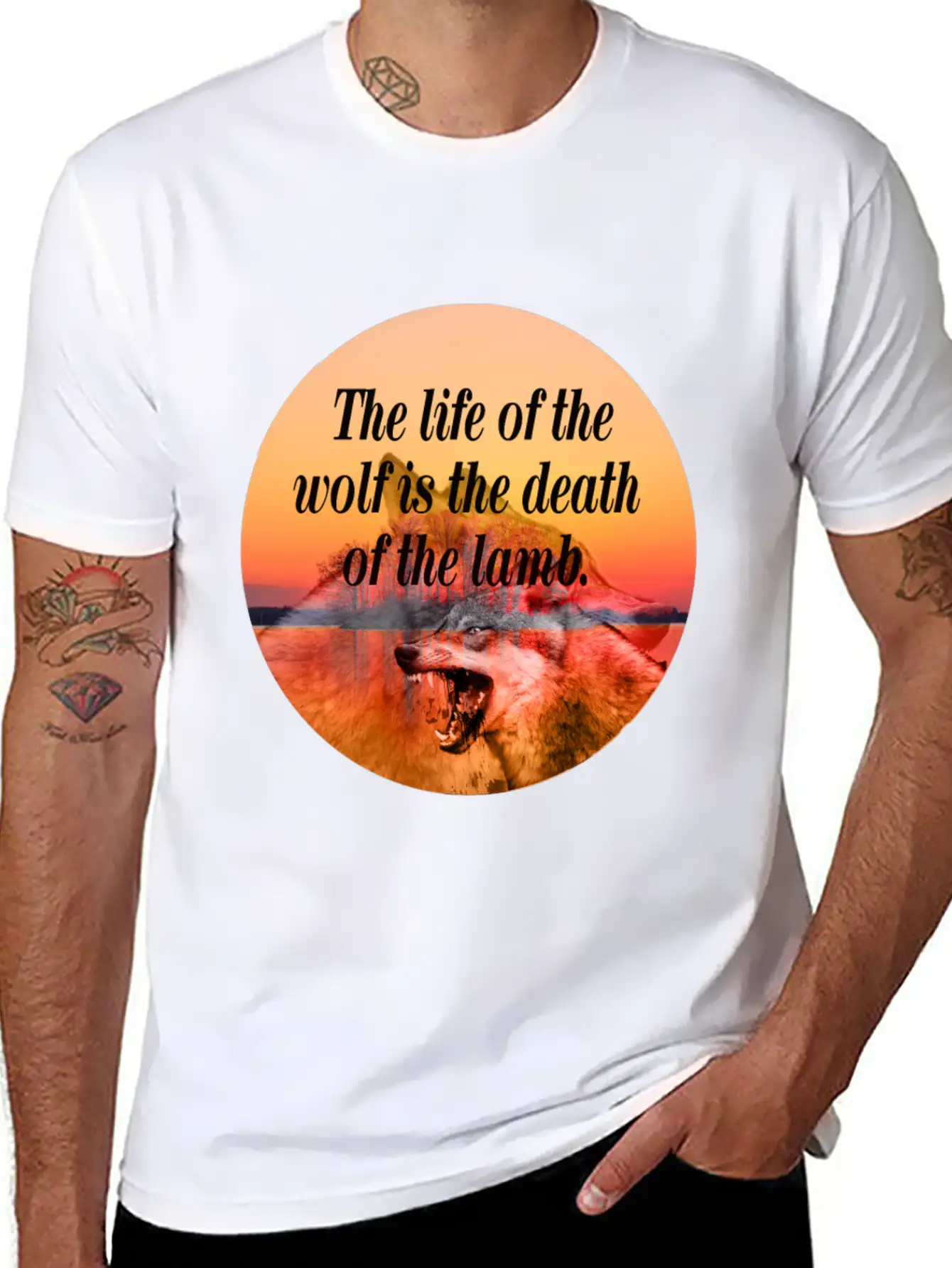 Wolf Life Basic Graphic T-Shirt – Daily Comfort In Soft Cotton