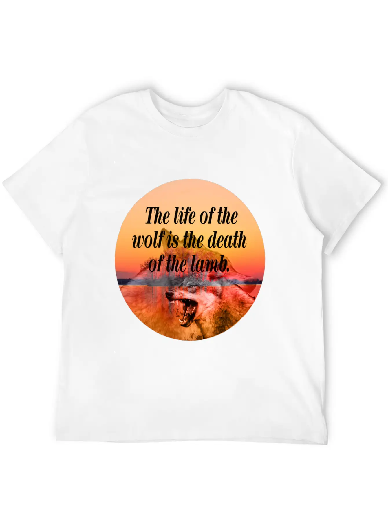 Wolf Life Basic Graphic T-Shirt – Daily Comfort In Soft Cotton