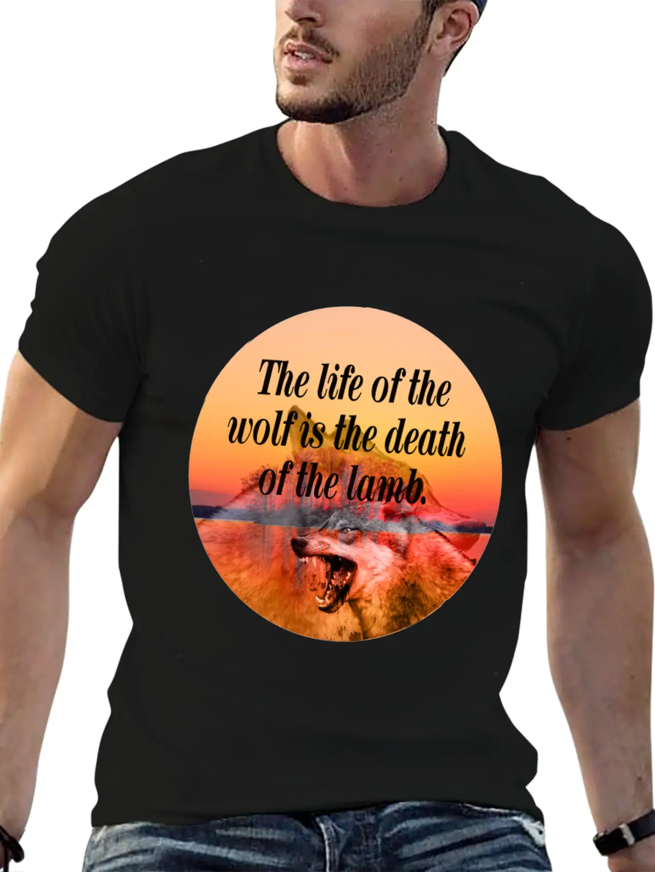 Wolf Life Basic Graphic T-Shirt – Daily Comfort In Soft Cotton