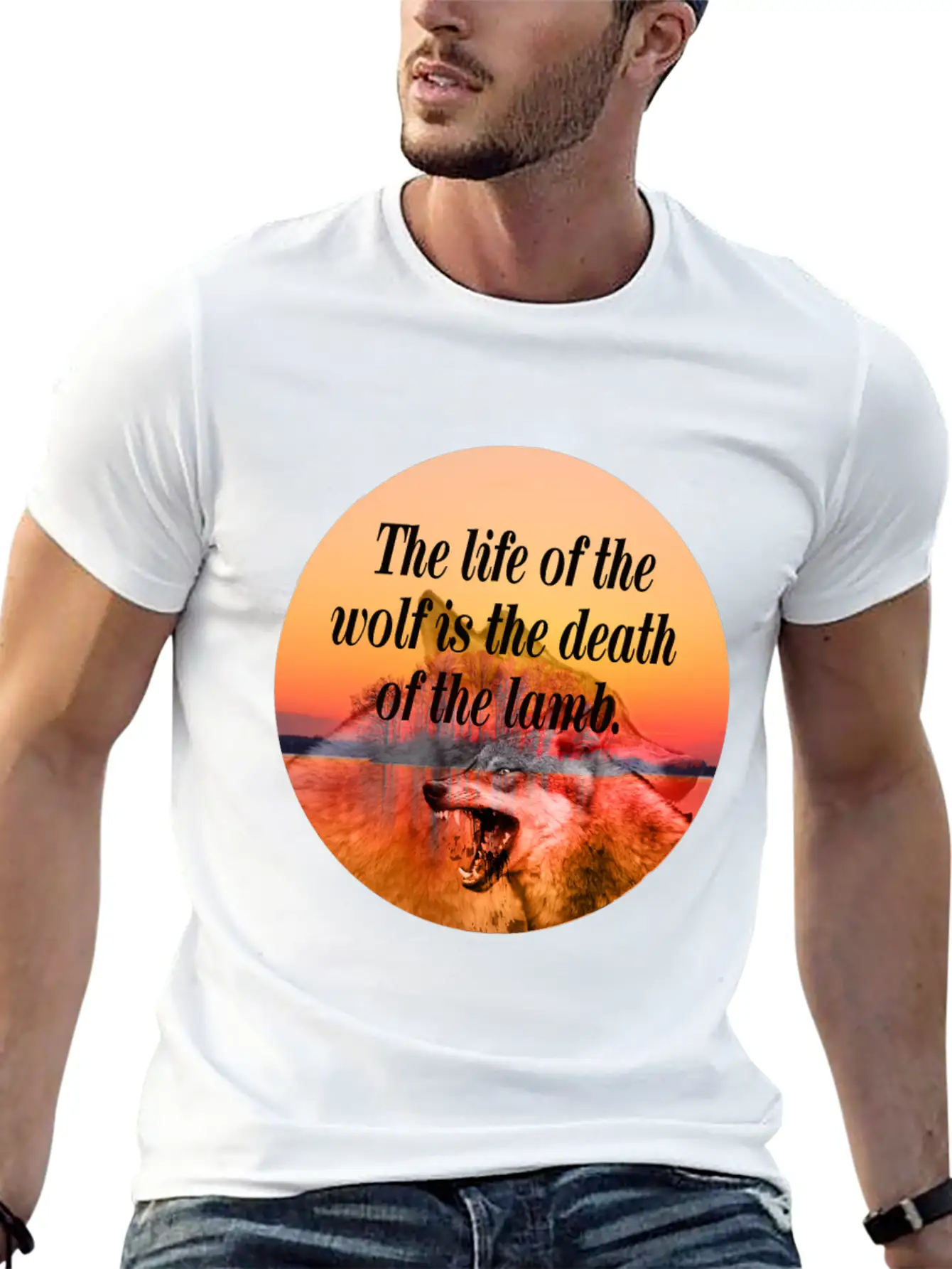 Wolf Life Basic Graphic T-Shirt – Daily Comfort In Soft Cotton