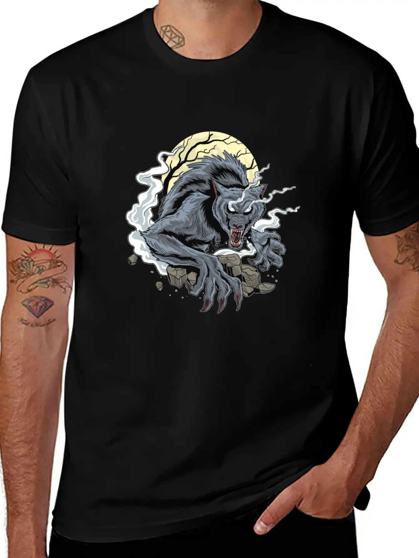 Wolf Modern Fit Casual T-Shirt – Clean And Versatile Design
