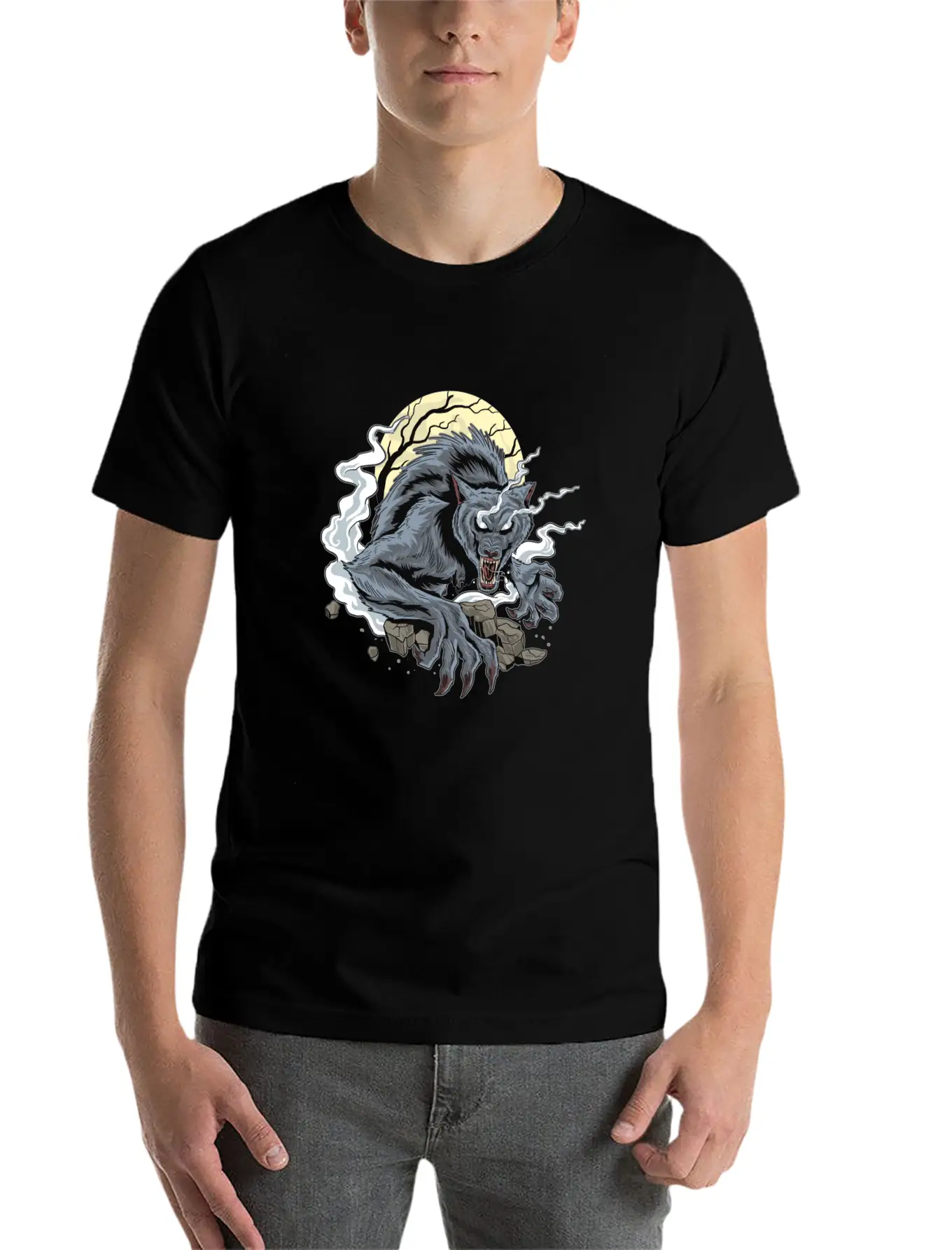 Wolf Modern Fit Casual T-Shirt – Clean And Versatile Design