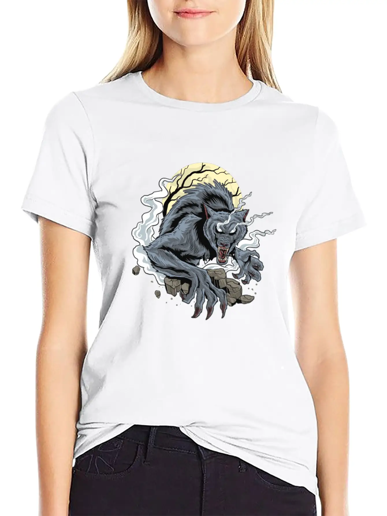 Wolf Modern Fit Casual T-Shirt – Clean And Versatile Design
