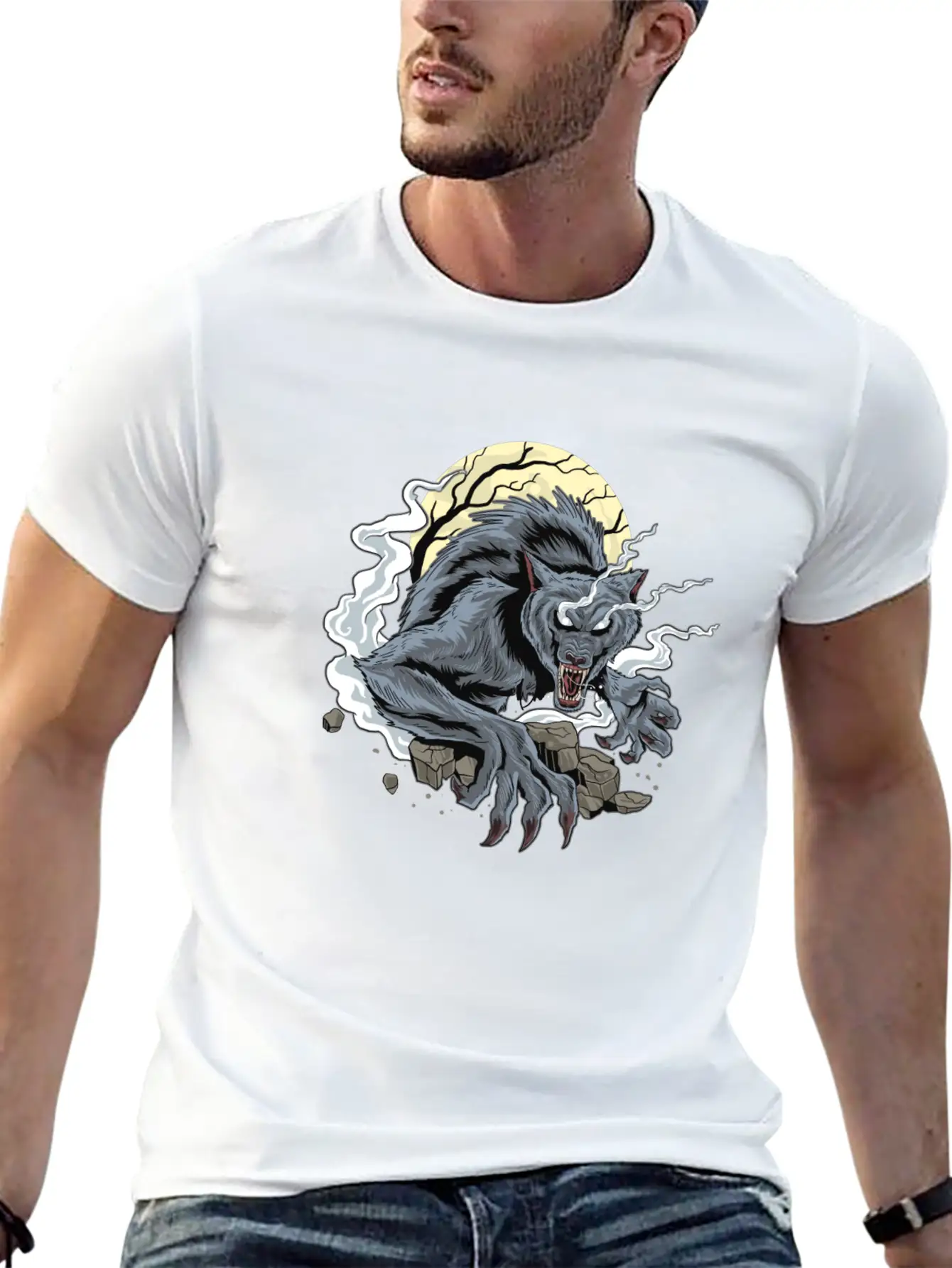 Wolf Modern Fit Casual T-Shirt – Clean And Versatile Design