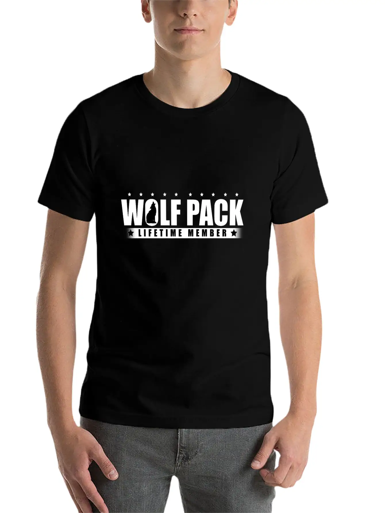 Wolf Pack Lifetime Member Wolves Alpha Carnivore Stylish Everyday T-Shirt – Unisex Basic Cotton Tee