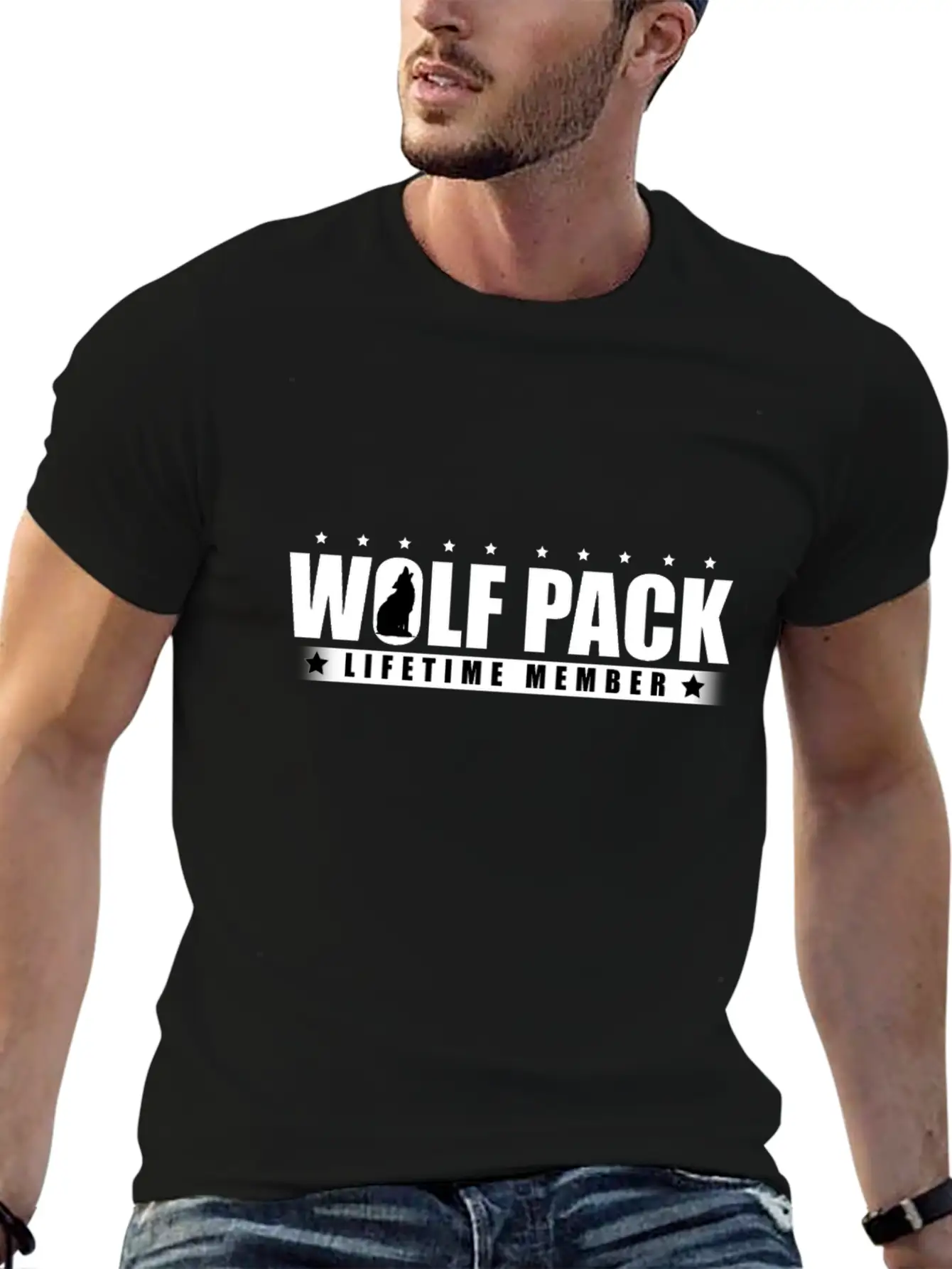 Wolf Pack Lifetime Member Wolves Alpha Carnivore Stylish Everyday T-Shirt – Unisex Basic Cotton Tee