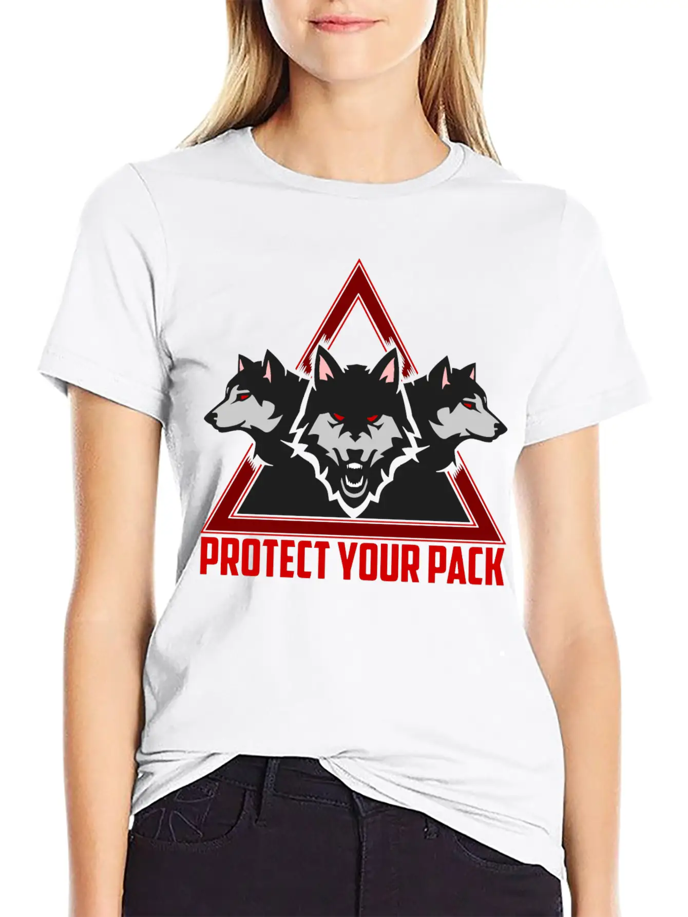 Wolf Pack Unisex Casual T-Shirt – Clean Design For Daily Comfort