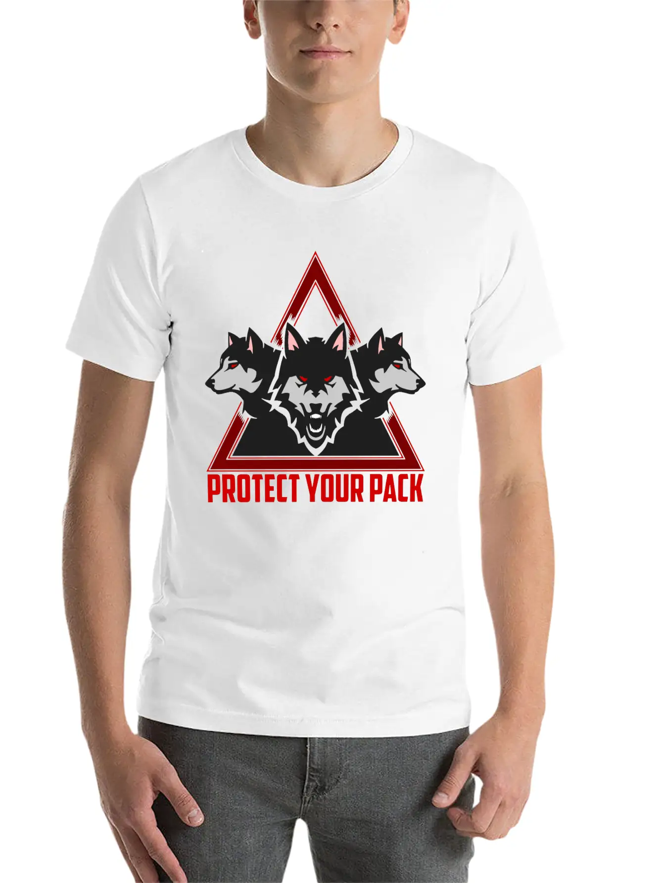 Wolf Pack Unisex Casual T-Shirt – Clean Design For Daily Comfort
