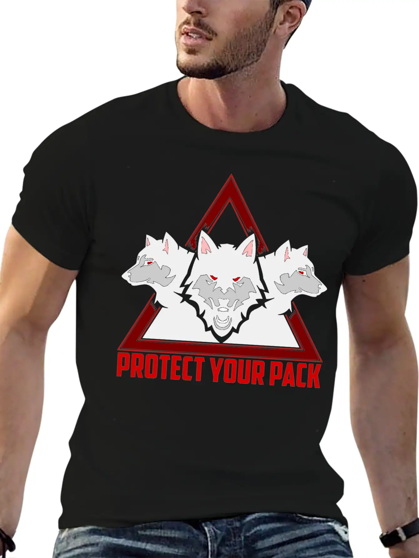 Wolf Pack Unisex Casual T-Shirt – Clean Design For Daily Comfort