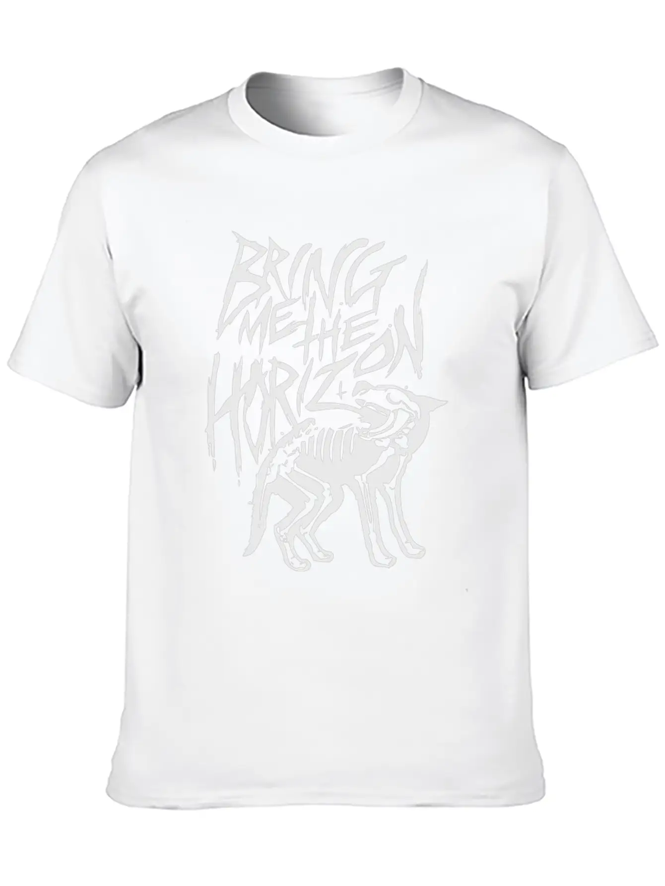 Wolf Skull Lightweight Cotton T-Shirt – Daily Comfort Graphic Shirt