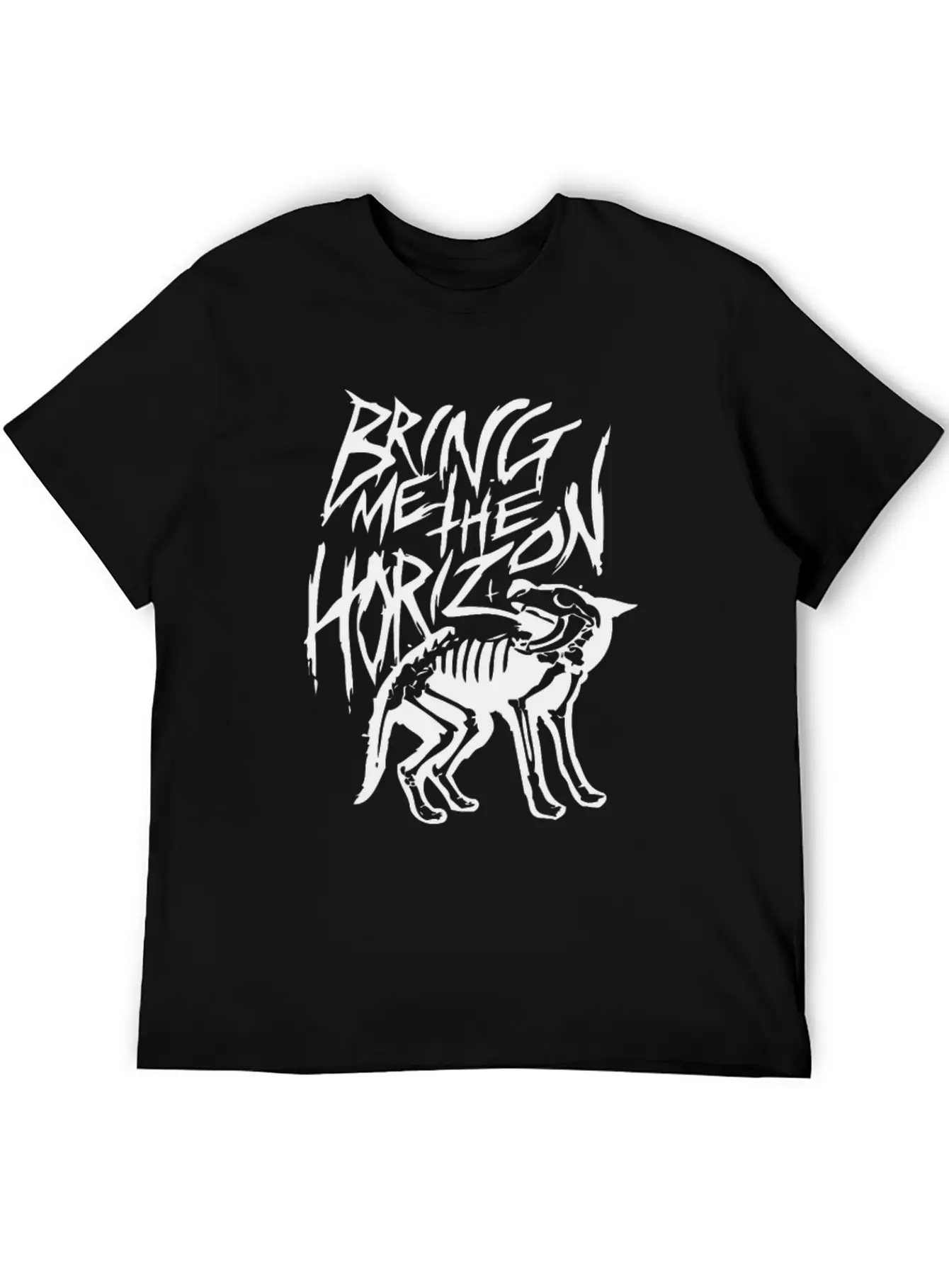 Wolf Skull Lightweight Cotton T-Shirt – Daily Comfort Graphic Shirt