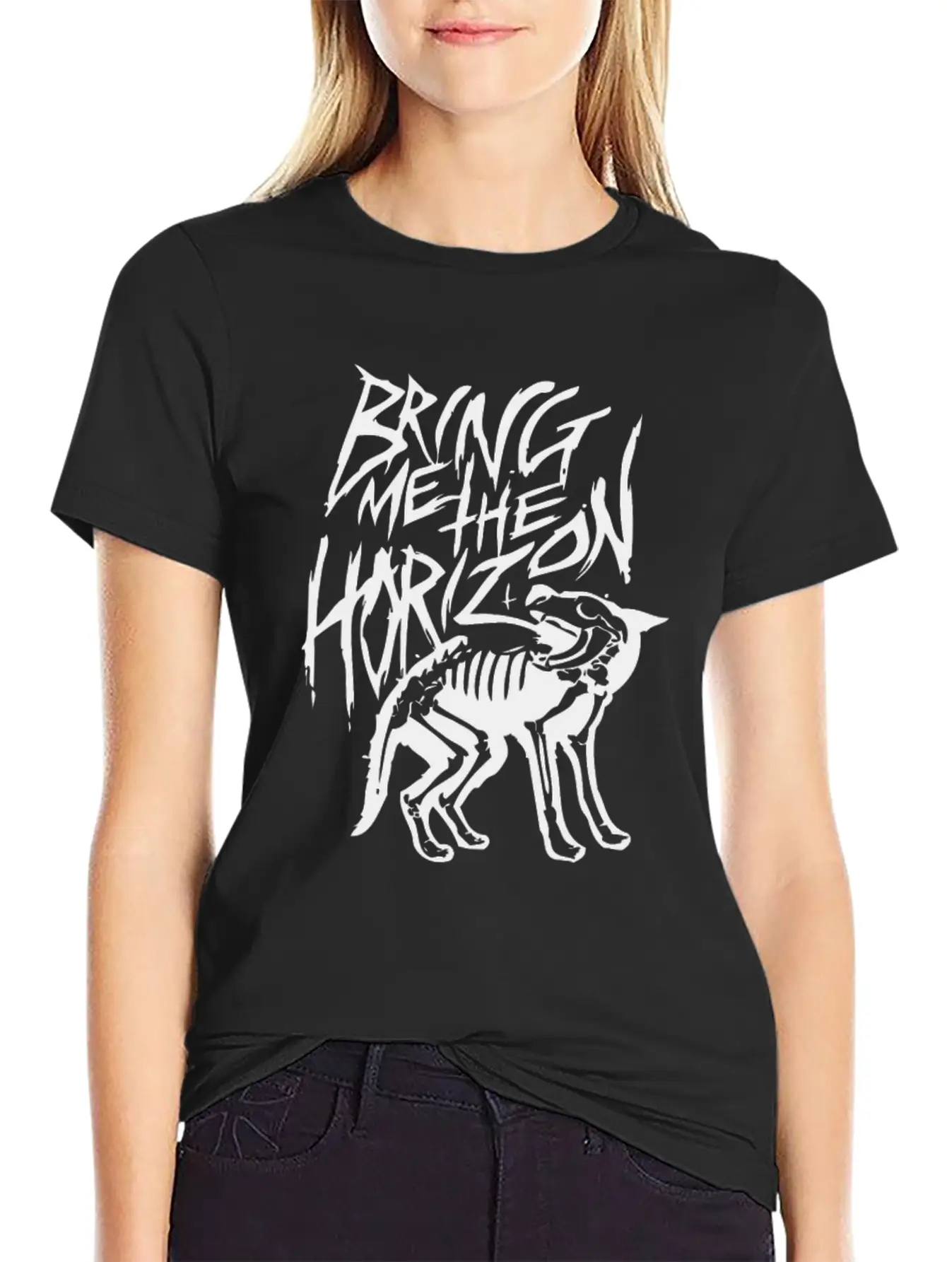 Wolf Skull Lightweight Cotton T-Shirt – Daily Comfort Graphic Shirt