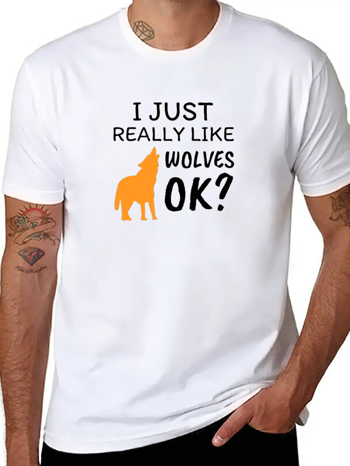 Wolf Soft Cotton Short Sleeve Tee – Unisex Wardrobe Staple
