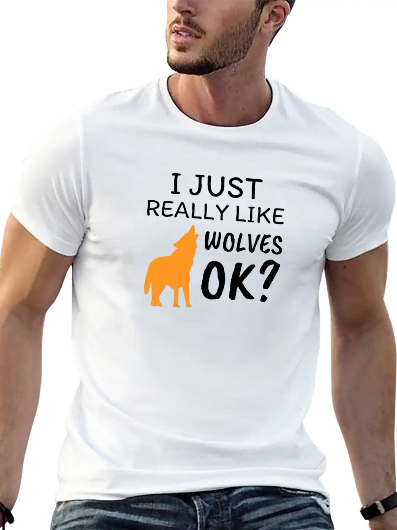 Wolf Soft Cotton Short Sleeve Tee – Unisex Wardrobe Staple