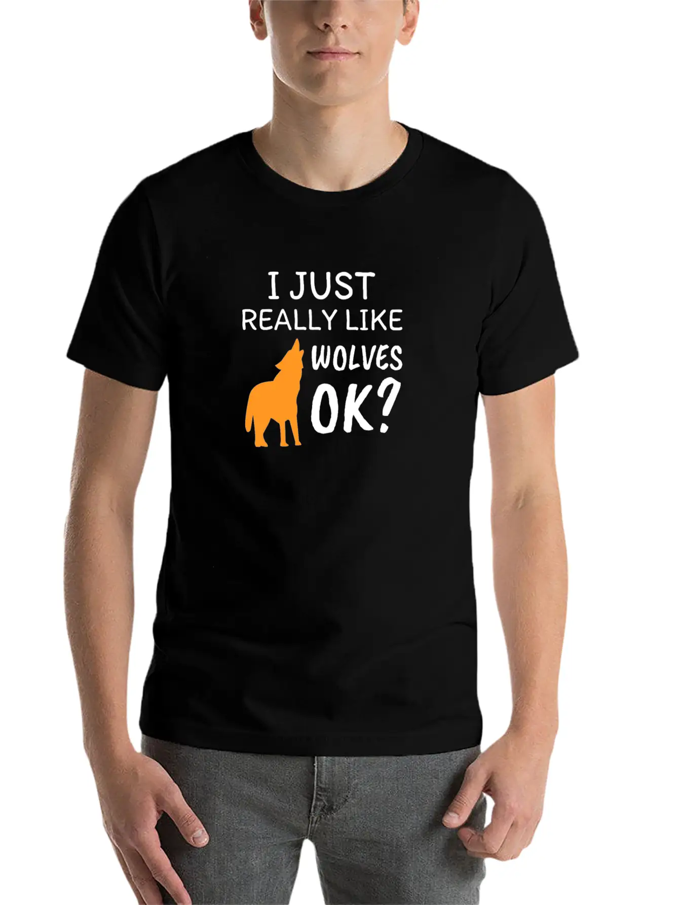 Wolf Soft Cotton Short Sleeve Tee – Unisex Wardrobe Staple